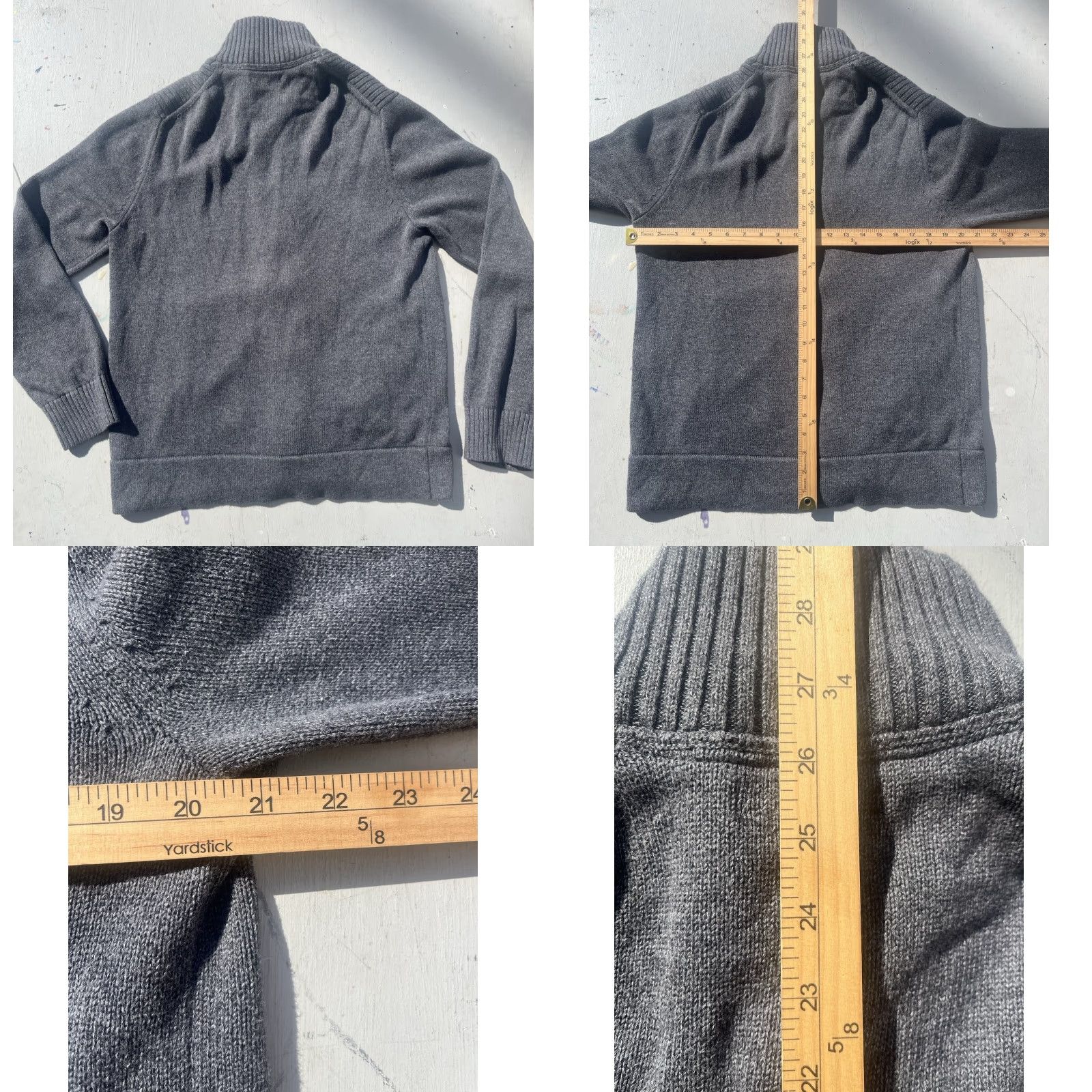 Banana Republic VINTAGE Banana Republic Sweater Gray Solid M Toggle Professor Fisherman Cardigan Size US M / EU 48-50 / 2 - 8 Thumbnail