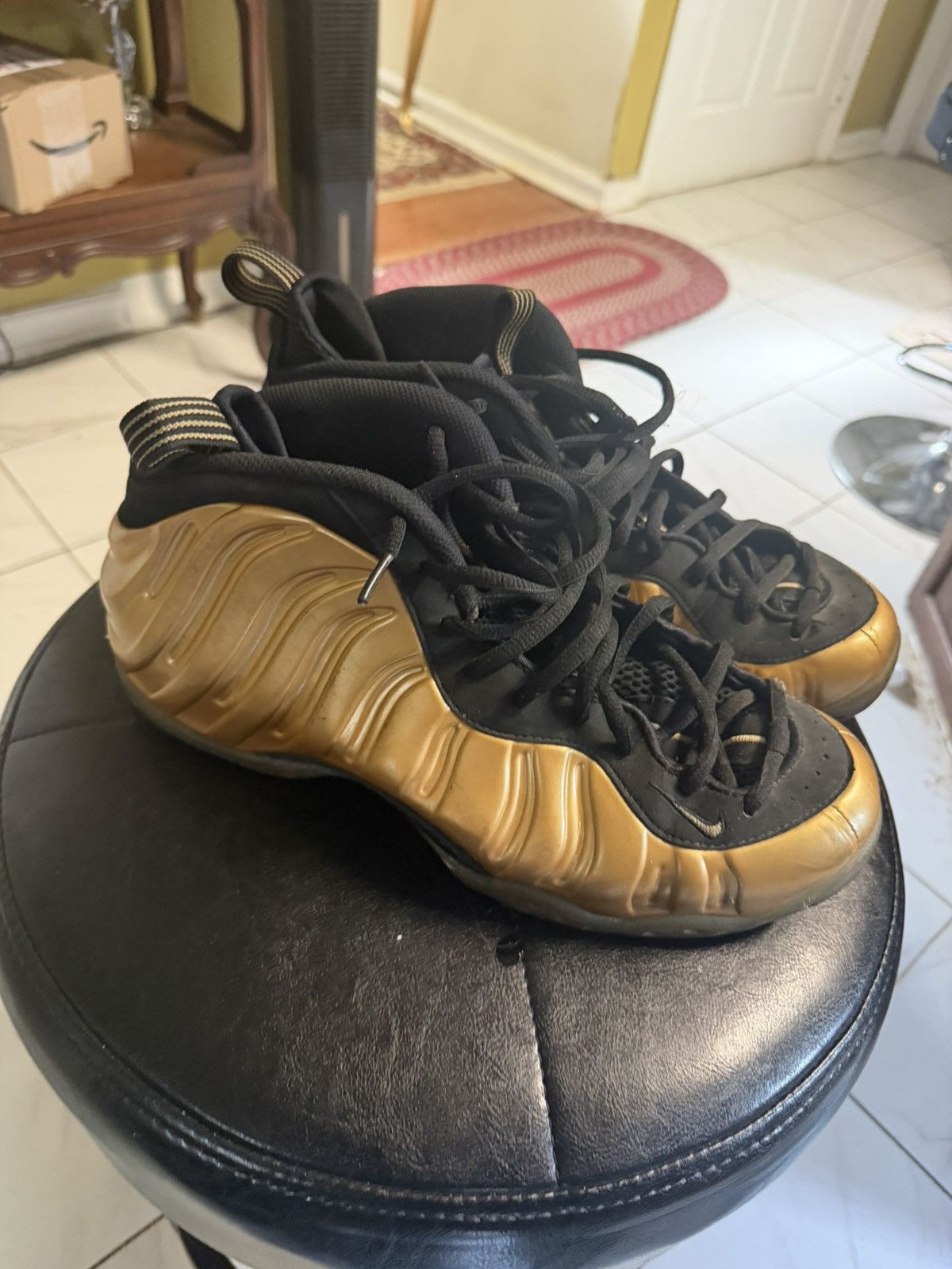 Nike Nike foamposite metallic gold Size US 11.5 / EU 44-45 - 1 Thumbnail