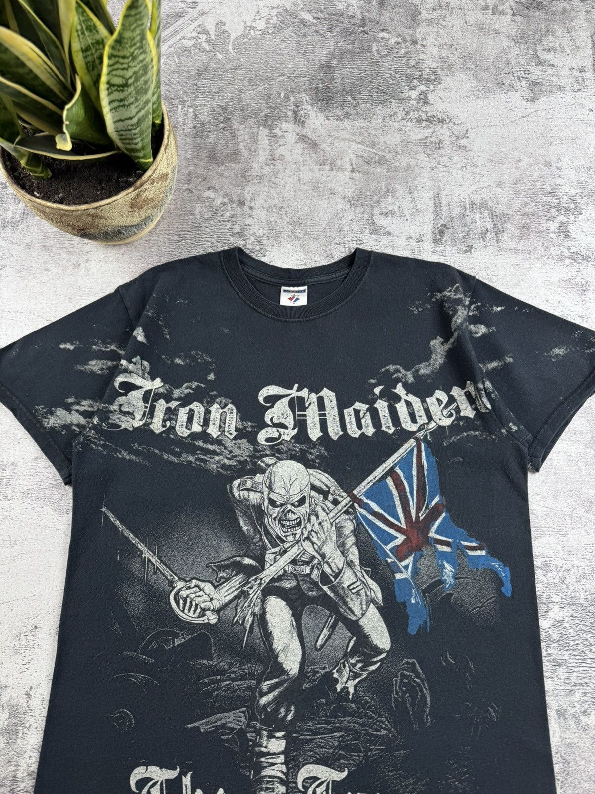 Iron Maiden Jerzees Iron Maiden 2007 Tour Rap Faded Devil Band T Shirt Size US M / EU 48-50 / 2 - 8 Thumbnail