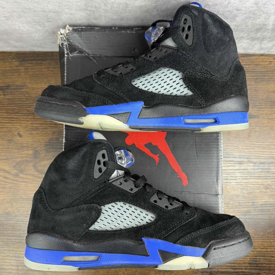 Jordan Brand Air Jordan 5 Retro Racer Blue Size 6 GS / 7.5W 440888-004 OG Size US 6 / EU 39 - 4 Thumbnail