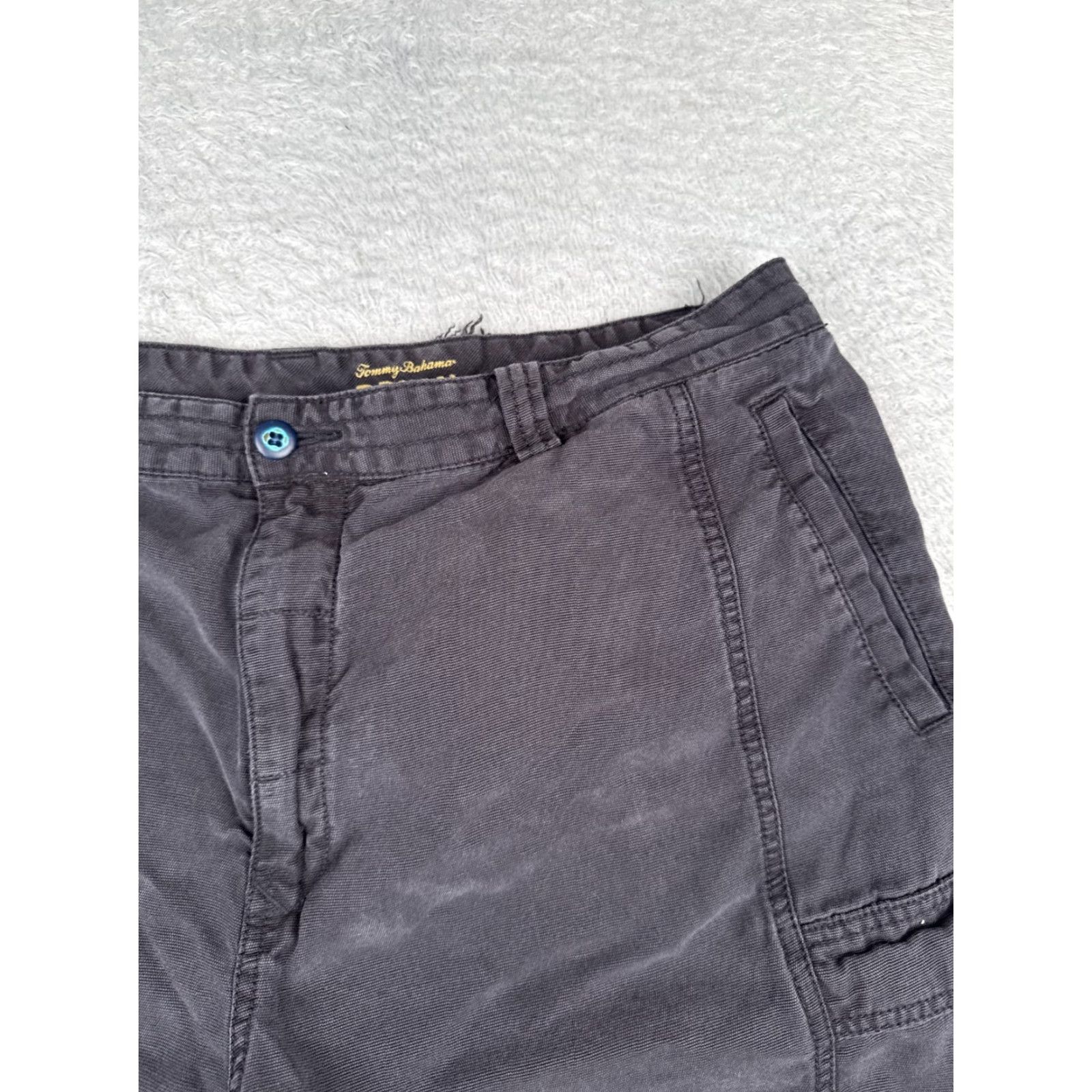 Tommy Bahama Tommy Bahama Shorts Men Cargo Cotton Blend Black 40 Flat Front 9in Inseam Pockets Relax Relaxed Casual With Logo Mens Size US 40 / EU 56 - 6 Thumbnail
