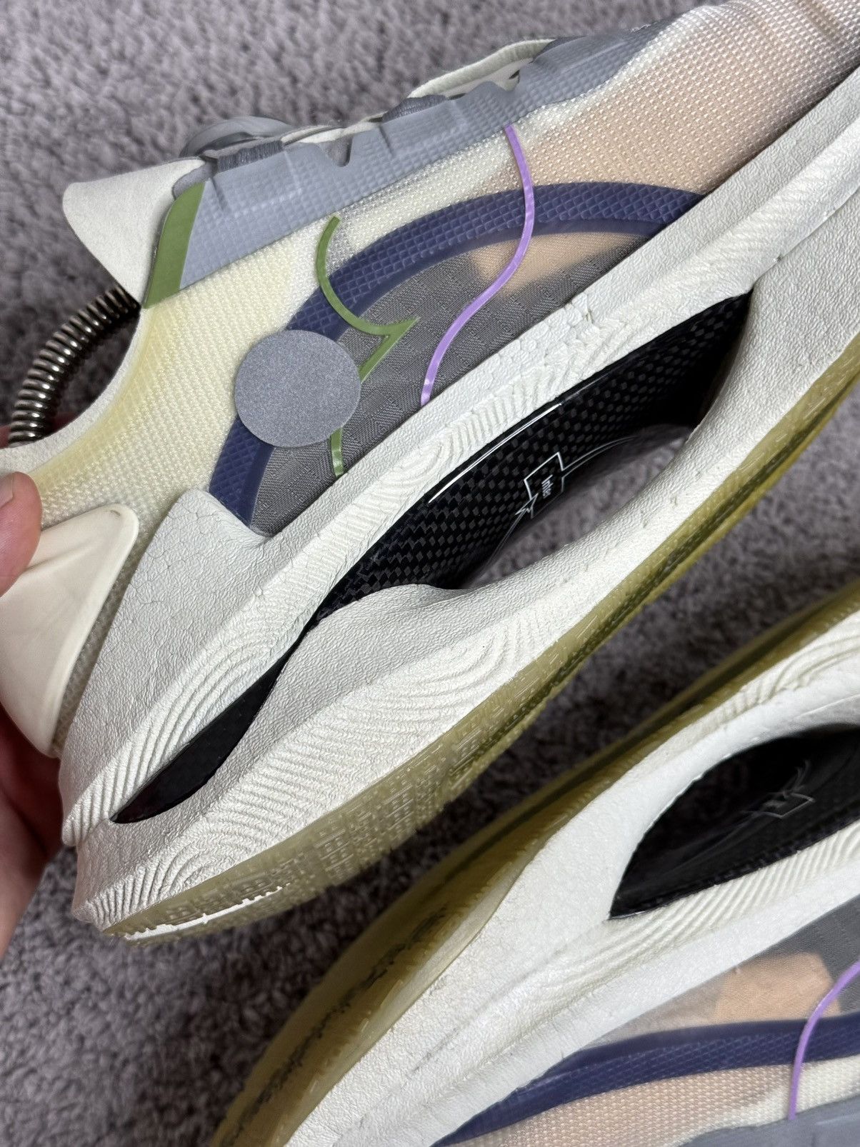Li-Ning Li-Ning x Soulland Shadow "Snow White" Running Shoes Carbon Size US 9.5 / EU 42-43 - 9 Thumbnail