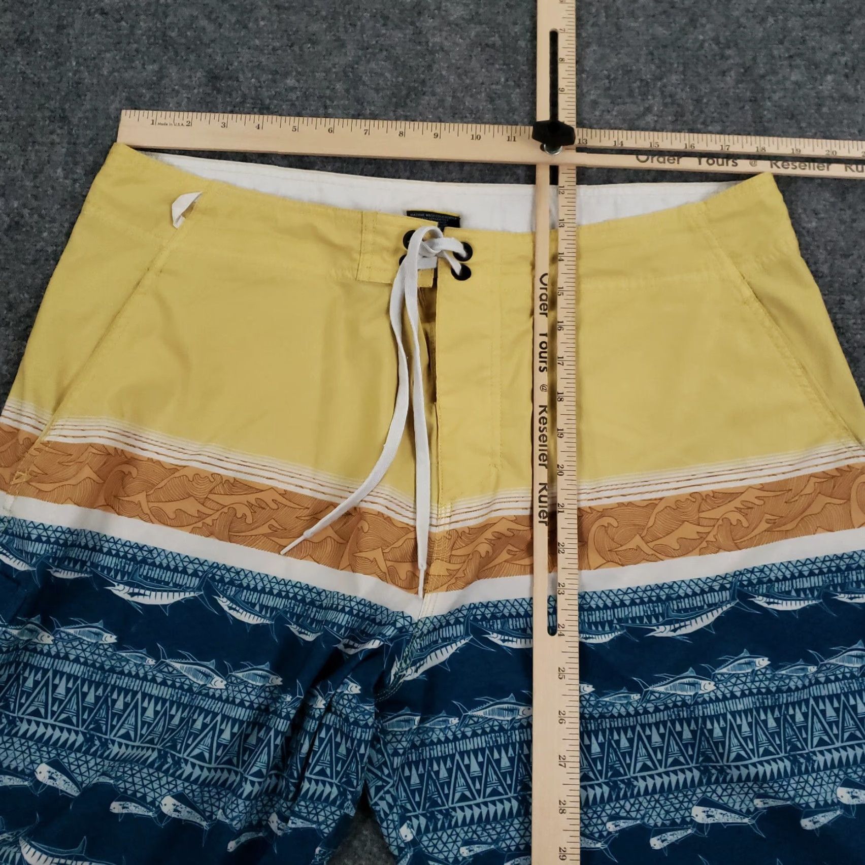 Vintage Aftco Board Shorts Mens Blue Beach Drawstring Stretch 38 Size US 38 / EU 54 - 4 Thumbnail