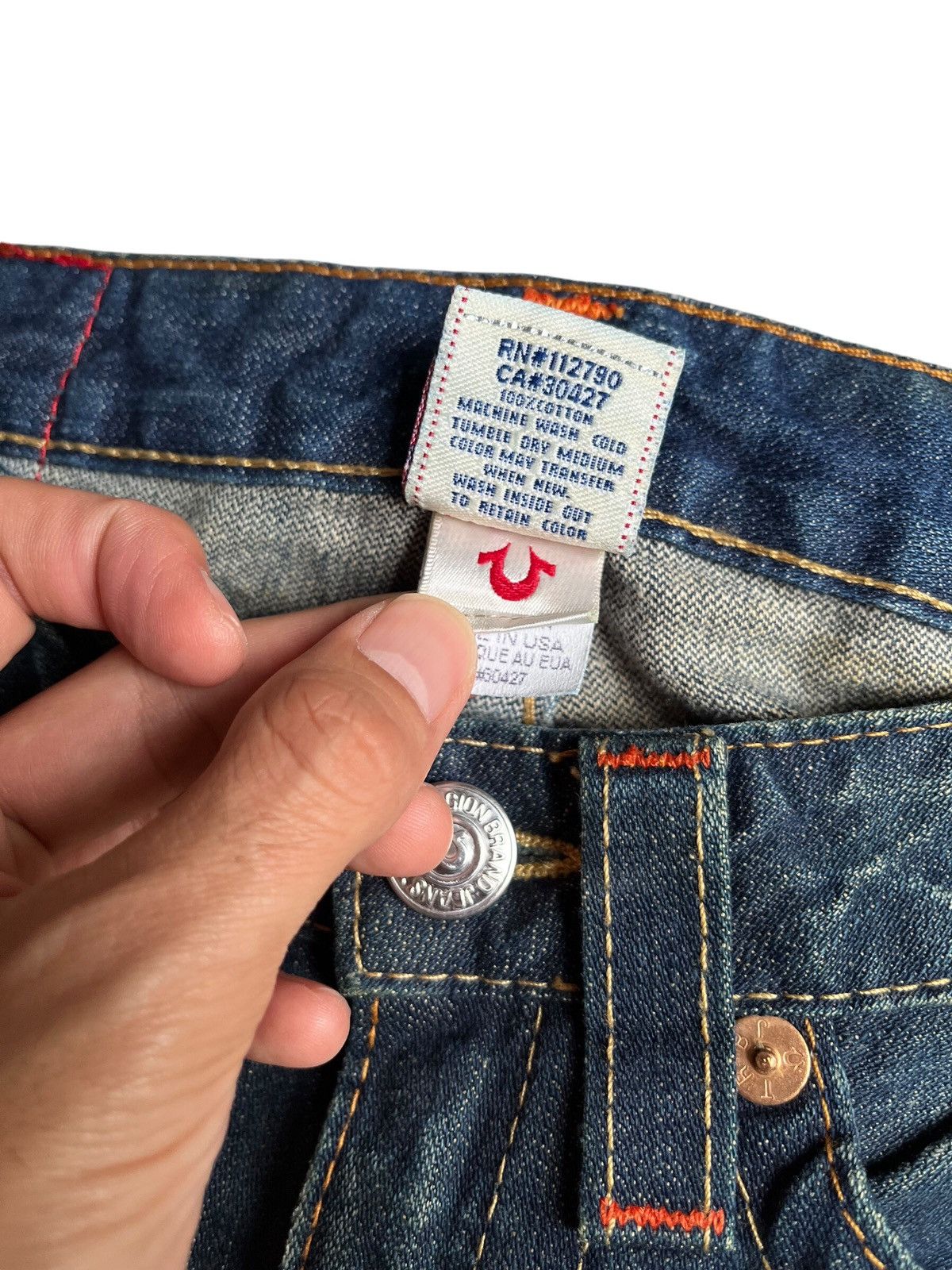 Affliction × Rock Revival × True Religion True Religion Joey Low Rise Flared jeans Size 27" / US 4 / IT 40 - 19 Thumbnail
