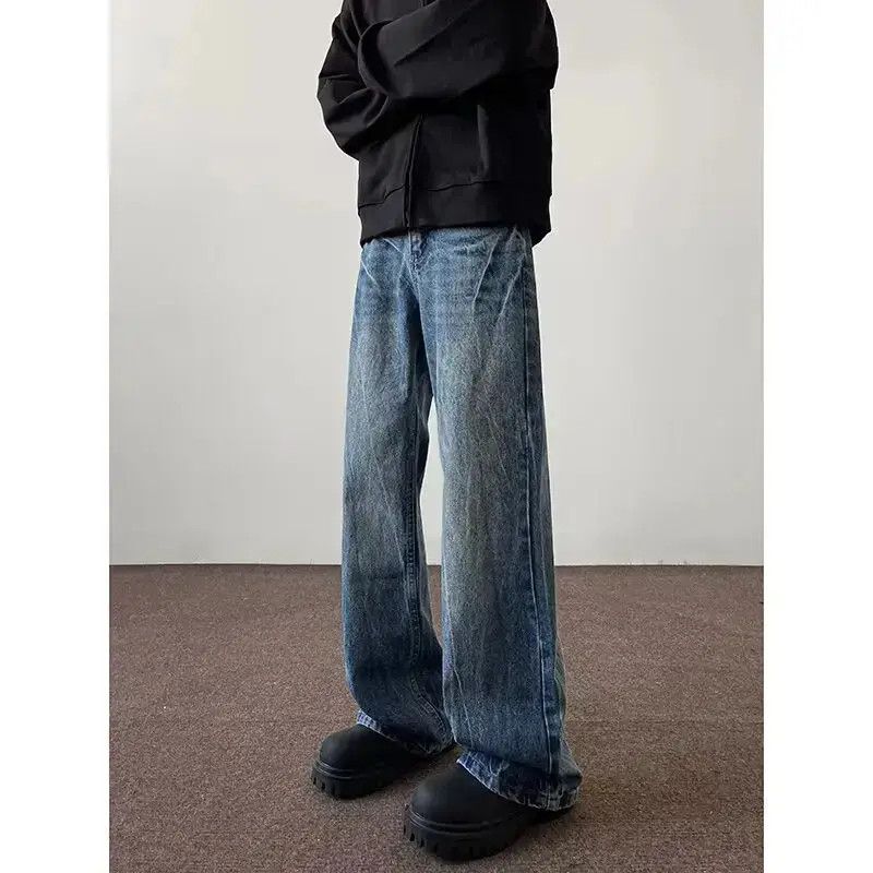 Japanese Brand Retro loose straight leg micro flared jeans Size US 32 / EU 48 - 6 Thumbnail