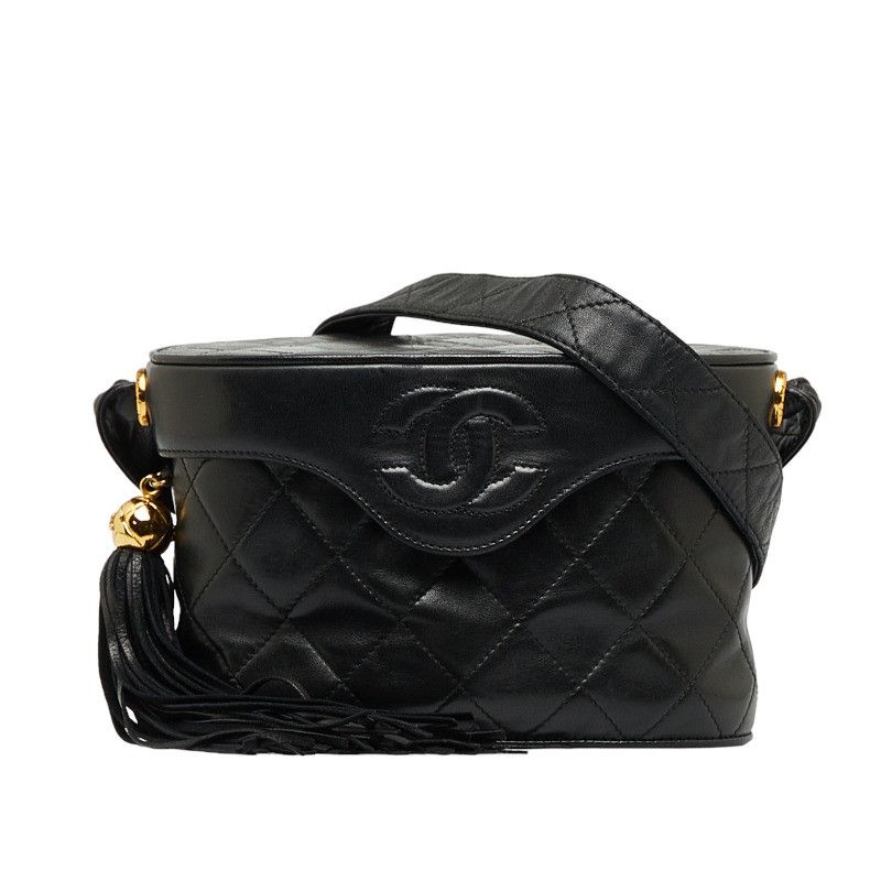 Chanel Chanel Chanel Leather Coco Mark Tassel Shoulder Bag Leather Crossbody Bag in Very Good Condition Size ONE SIZE - 1 Thumbnail