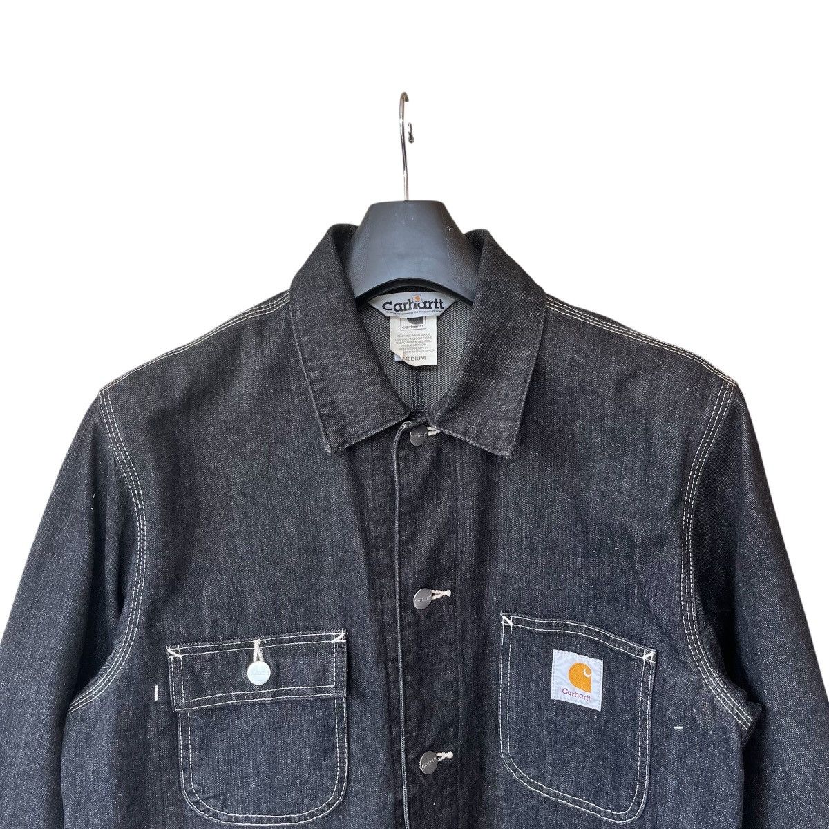 Carhartt Wip Carhartt WIP og chore black denim jacket Size US M / EU 48-50 / 2 - 2 Thumbnail