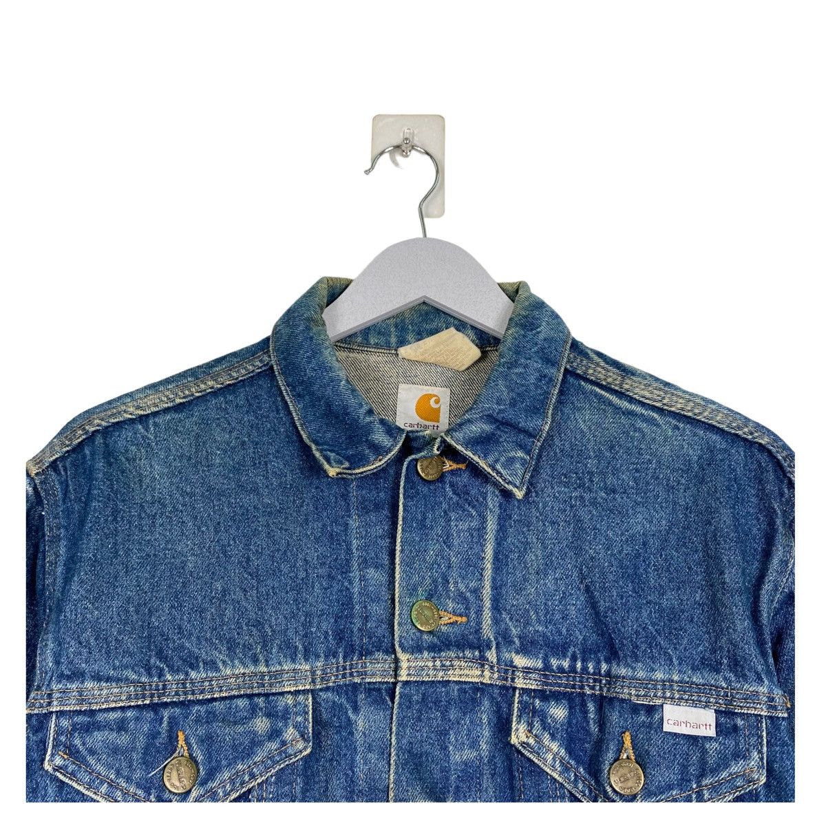 Carhartt × Vintage 💥100 ANNIVERSARY CARHARTT DENIM JACKET JEAN TRUCKER Size US M / EU 48-50 / 2 - 4 Thumbnail