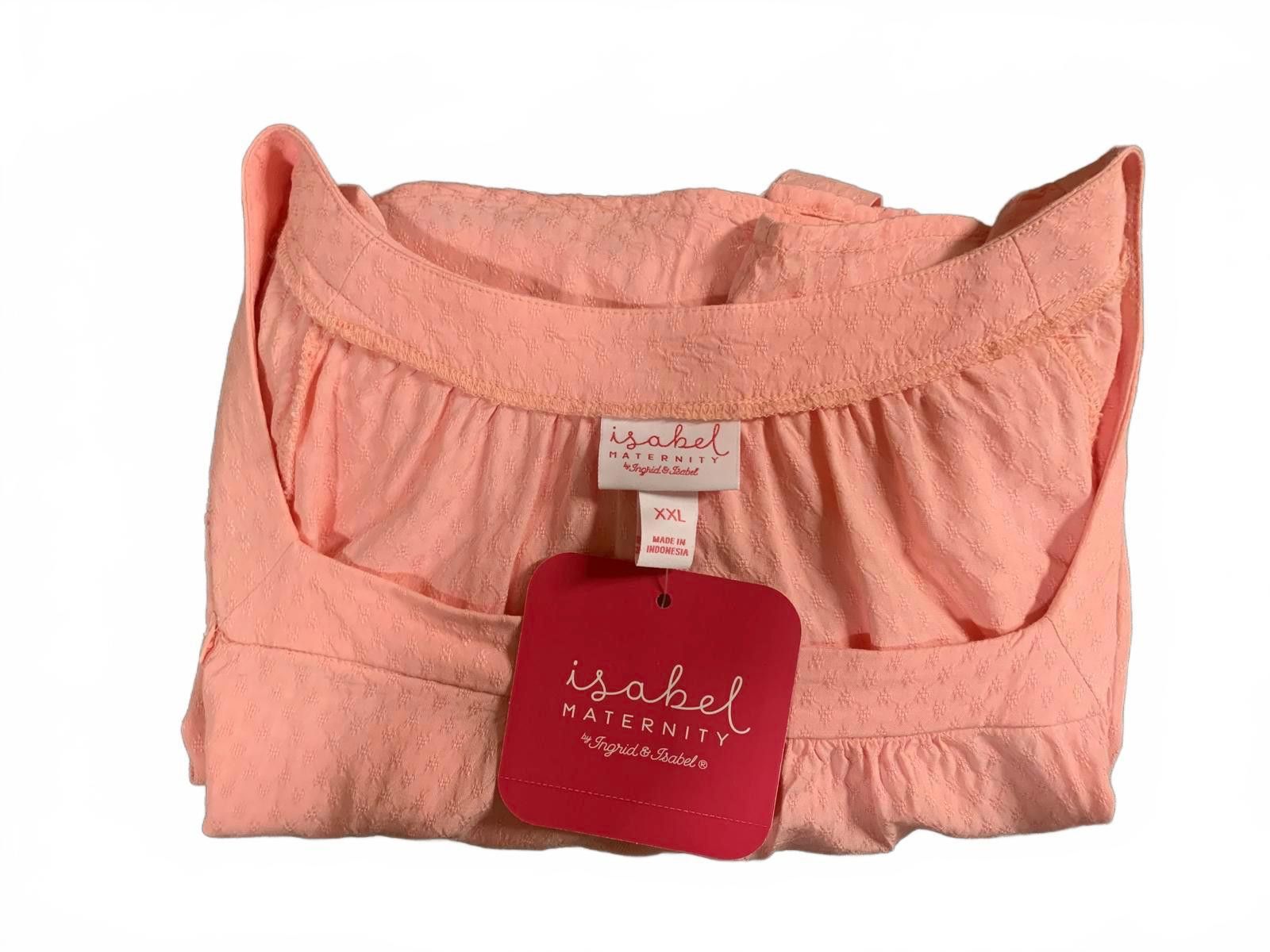 Other Isabel Maternity Women's Size XXL Peachy Pink Peasant Shirt Size XXL / US 16-18 / IT 52-54 - 9 Thumbnail