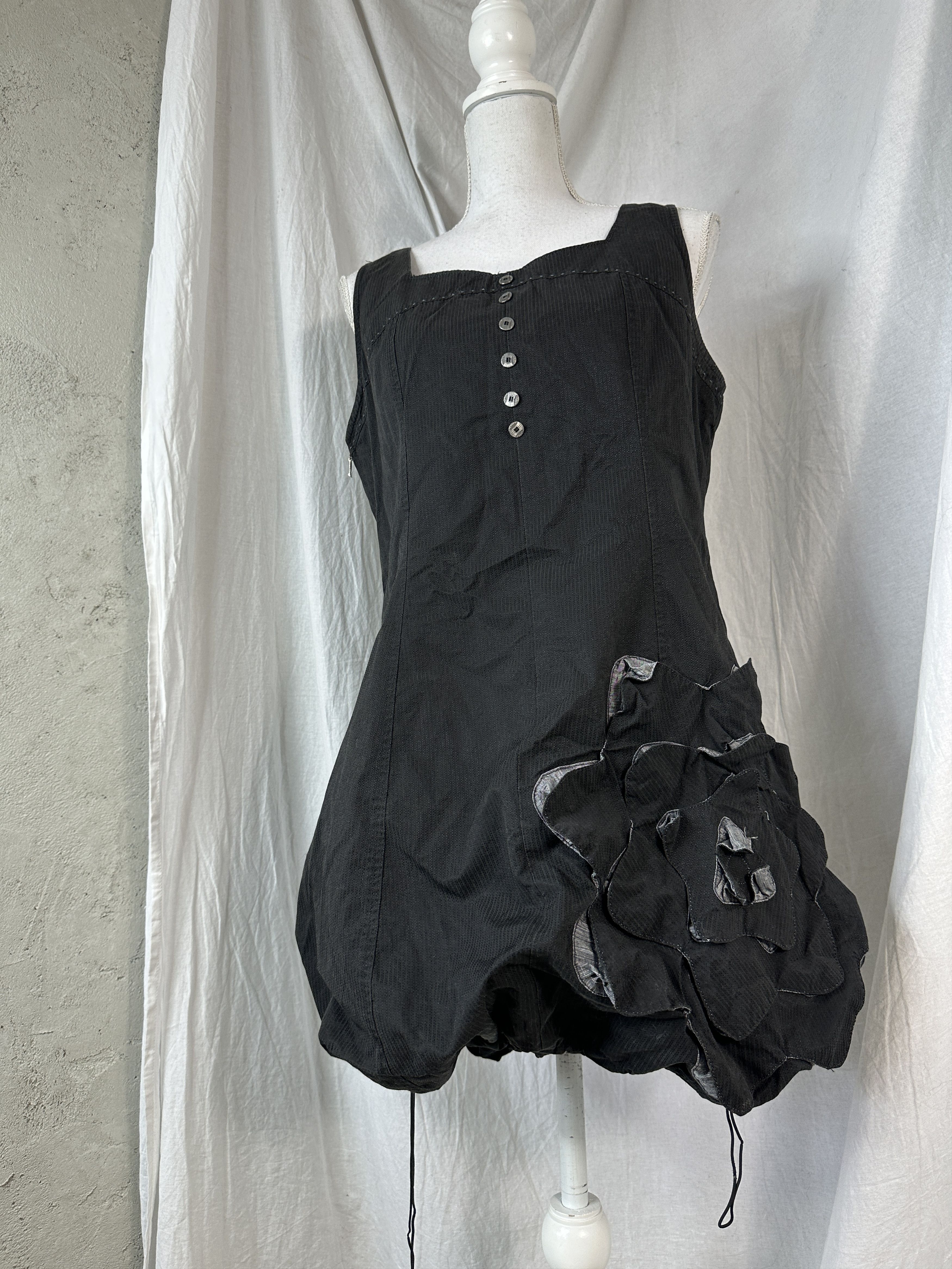 Vintage Vintage Avant Garde Y2K Retro Opium Bubble Roses 00s Dress Size L / US 10 / IT 46 - 3 Thumbnail