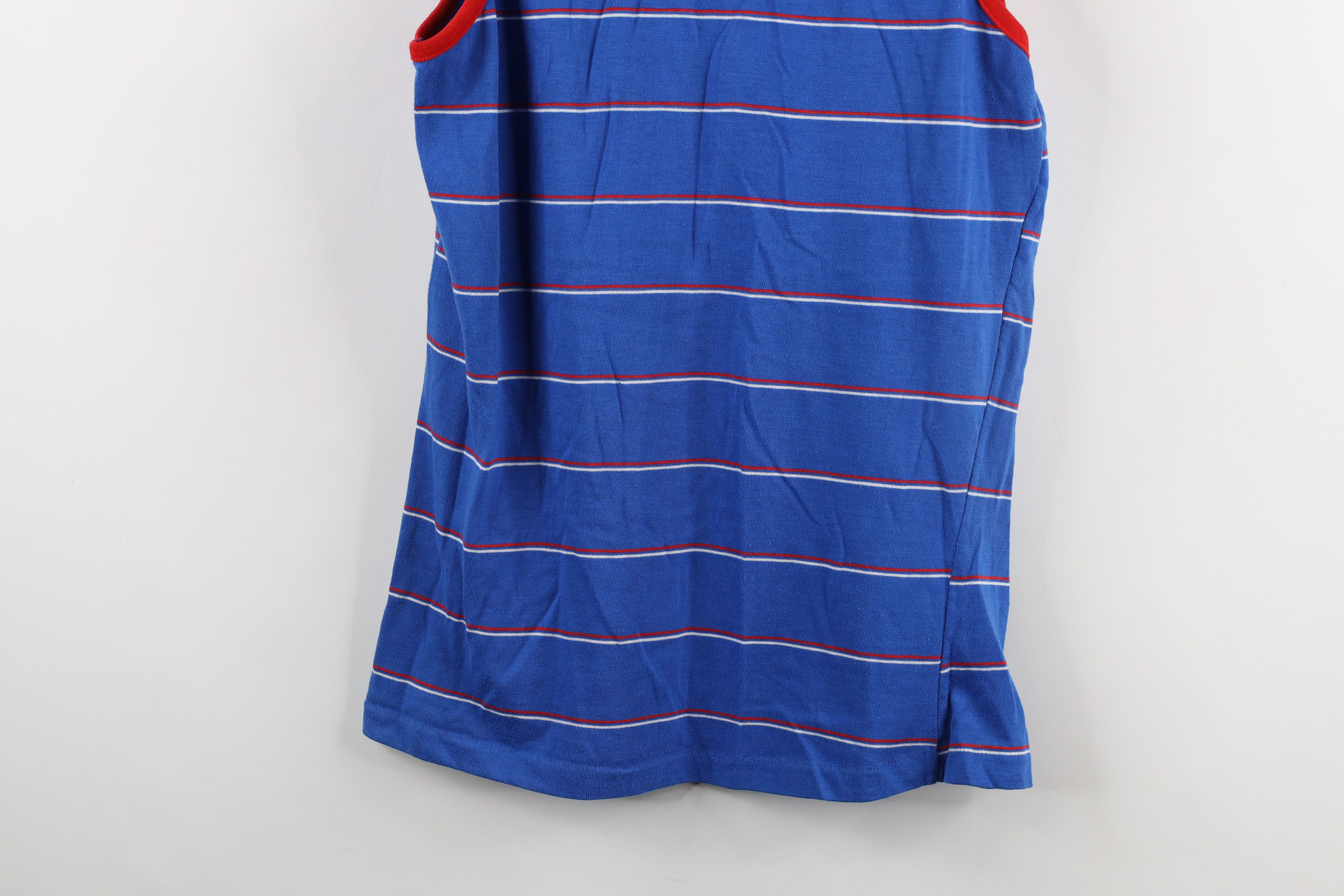 Esprit × Vintage Vintage 70s 80s Esprit Knit Tank Top T-Shirt Blue USA Size M / US 6-8 / IT 42-44 - 3 Thumbnail