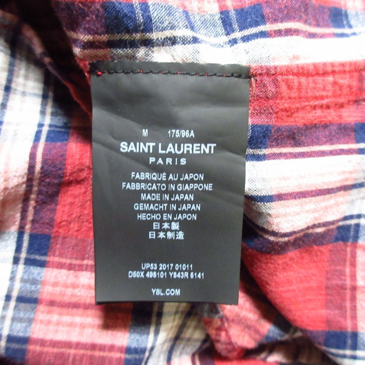 Saint Laurent Paris SAINT LAURENT Flannel Shirt Size US M / EU 48-50 / 2 - 4 Thumbnail