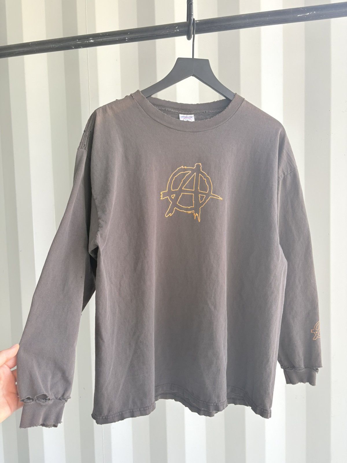Band Tees Vintage Anarchy Faded Distressed Shirt GRUNGE Band Size US XL / EU 56 / 4 - 2 Thumbnail