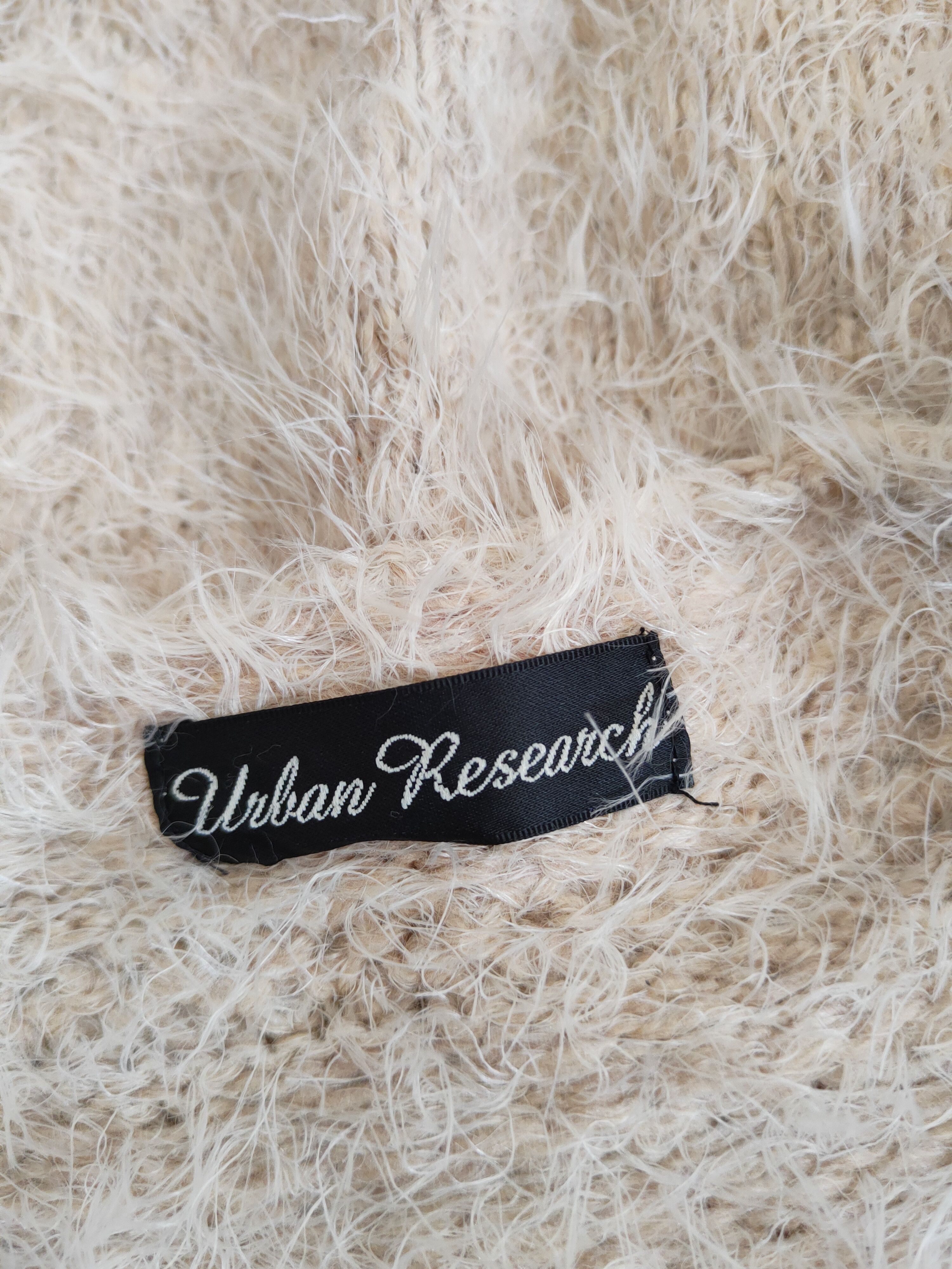 Homespun Knitwear Urban Research Beige Shag Shaggy Fur Mohair Knitwear #S2039 Size L / US 10 / IT 46 - 12 Thumbnail