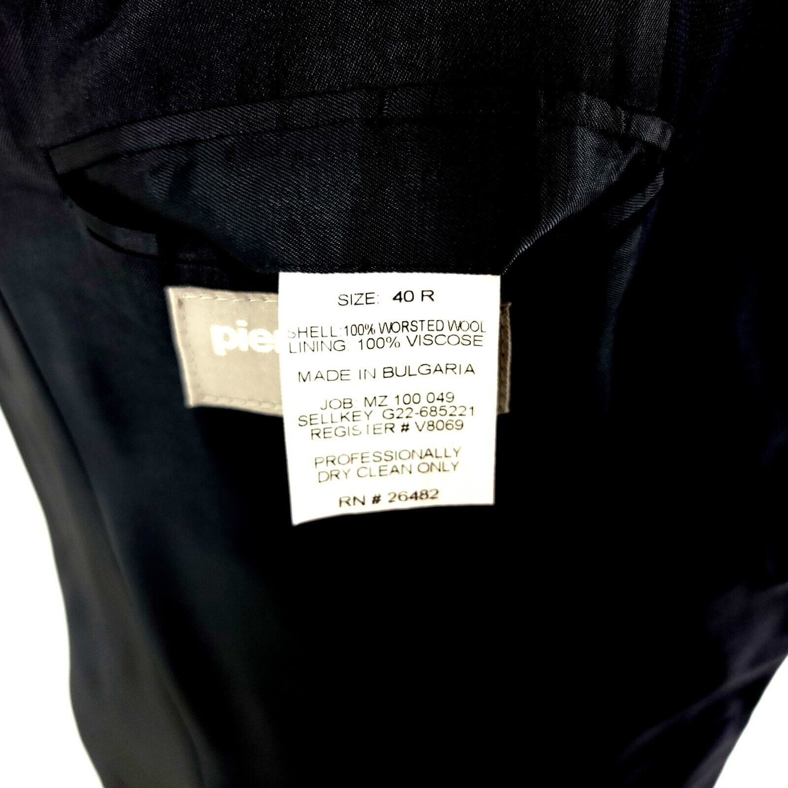 Pierre Cardin Pierre Cardin Worsted Wool 3 Button Blazer Blue 38R Or Slim Size 38R - 9 Thumbnail