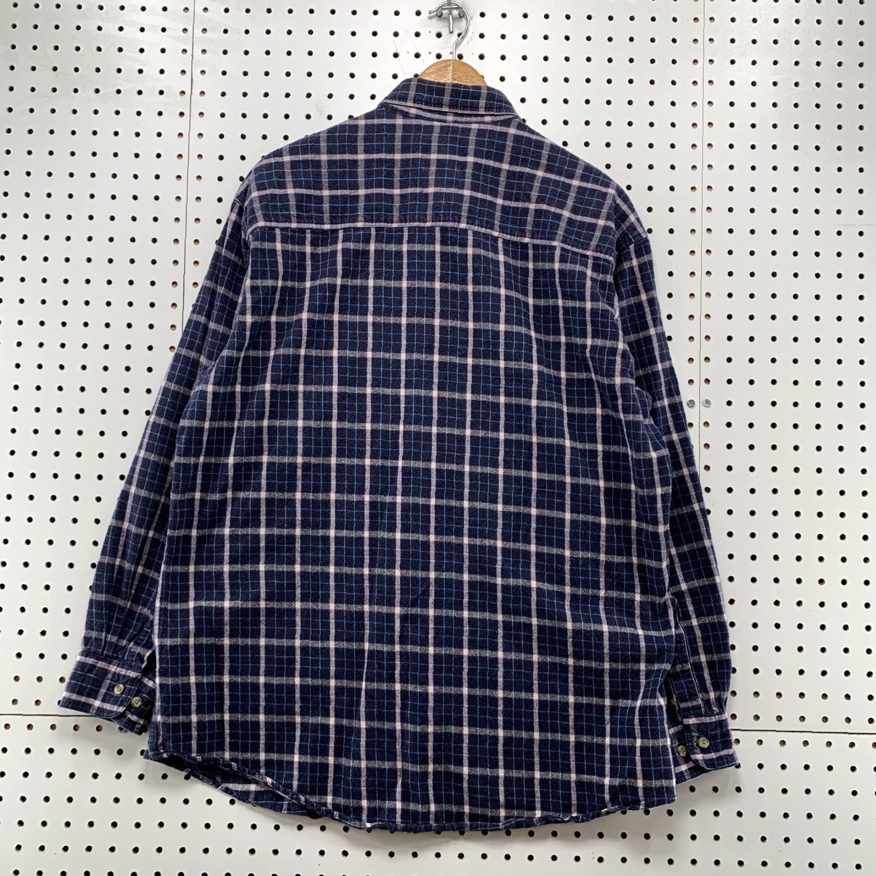Vintage VINTAGE Woolrich Shirt Mens L Blue Long Sleeve Textured Outdoor Hiking Shirt Size US L / EU 52-54 / 3 - 7 Thumbnail
