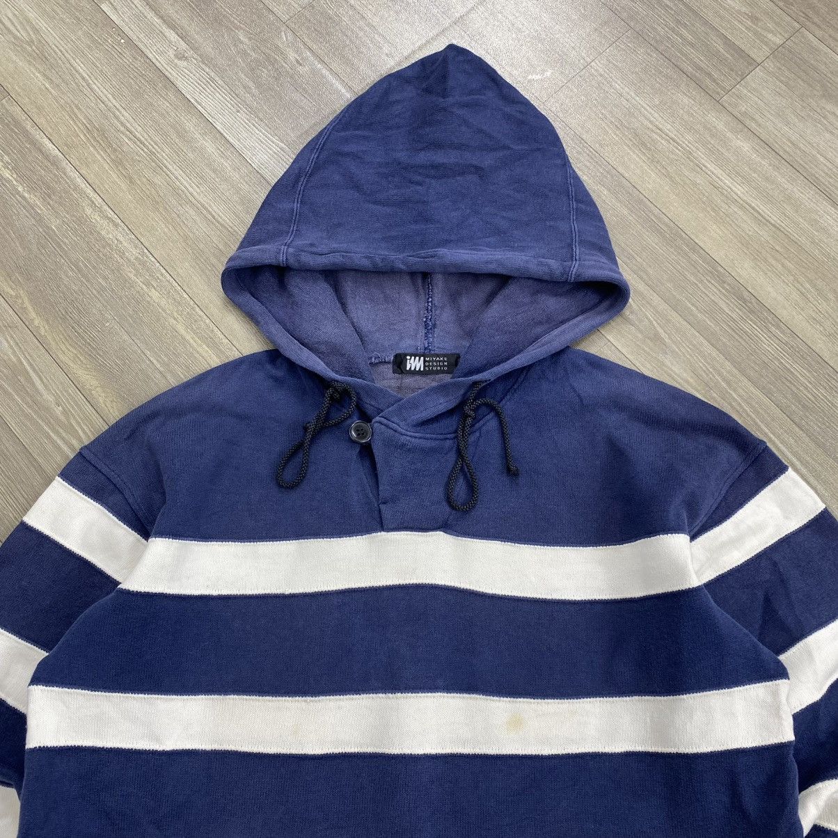 Issey Miyake 1990s Issey Miyake Im Product Studio Striped Hoodie Designer Size US M / EU 48-50 / 2 - 3 Thumbnail