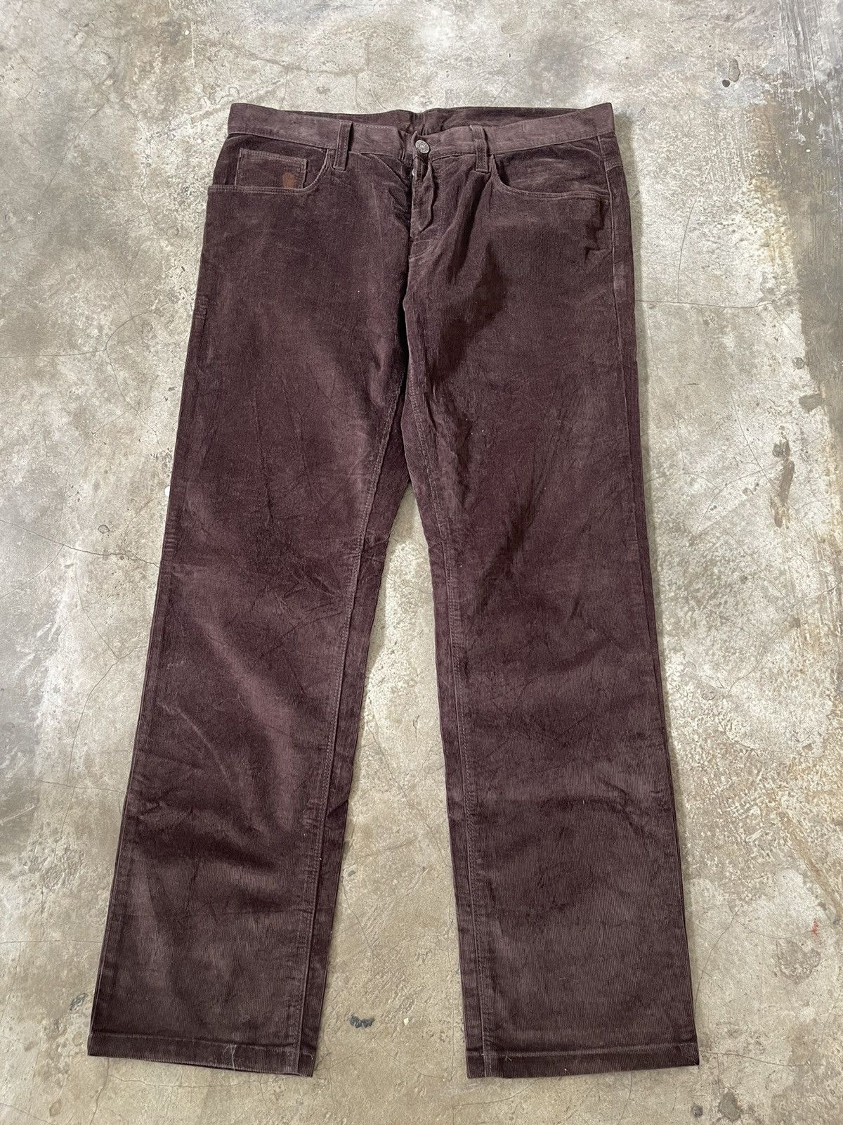 Gucci Corduroy Brown Regular Pants