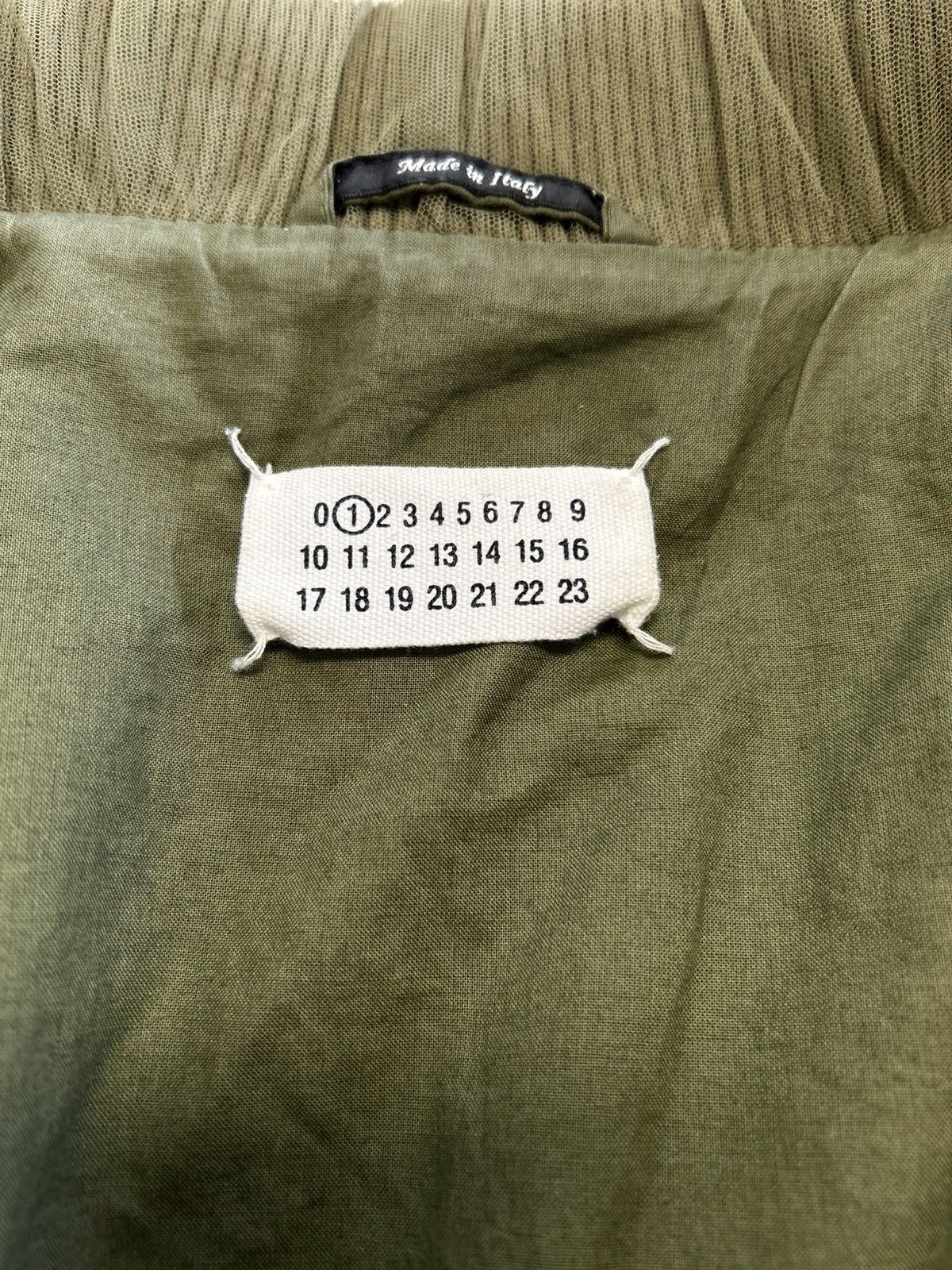 Maison Margiela FW2014 Tull Military Bomber Khaki Size US M / EU 48-50 / 2 - 16 Thumbnail