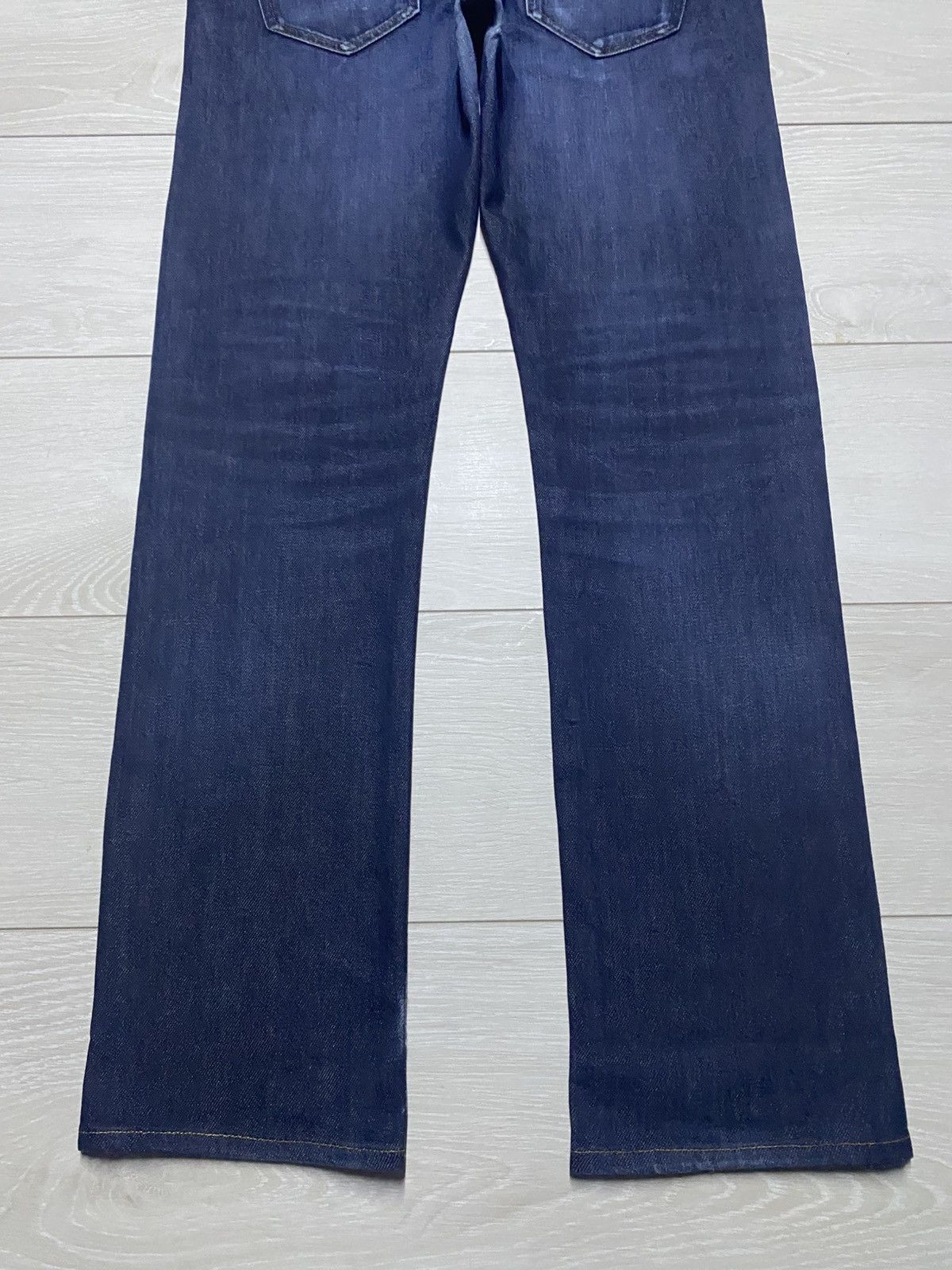 Undercover × Uniqlo Vintage Uniqlo Selvedge Blue wash Distressed Slim Fit Jeans Size US 35 - 6 Thumbnail