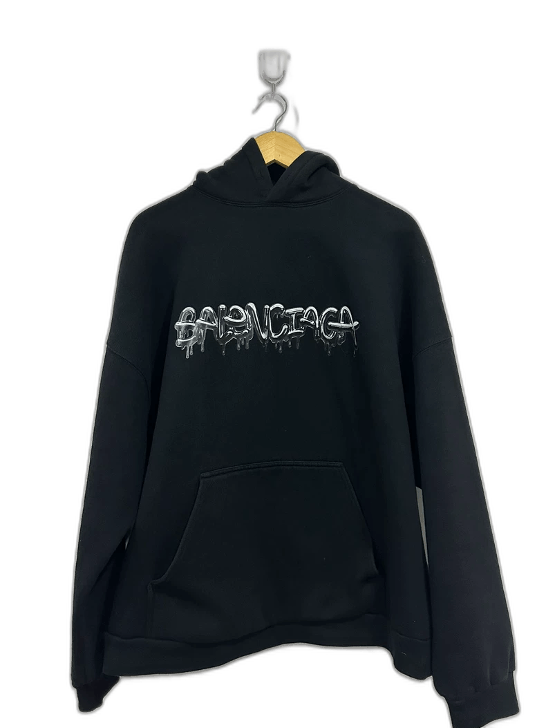 Balenciaga Balenciaga Dissolved Logo Hoodie Size US L / EU 52-54 / 3 - 1 Thumbnail