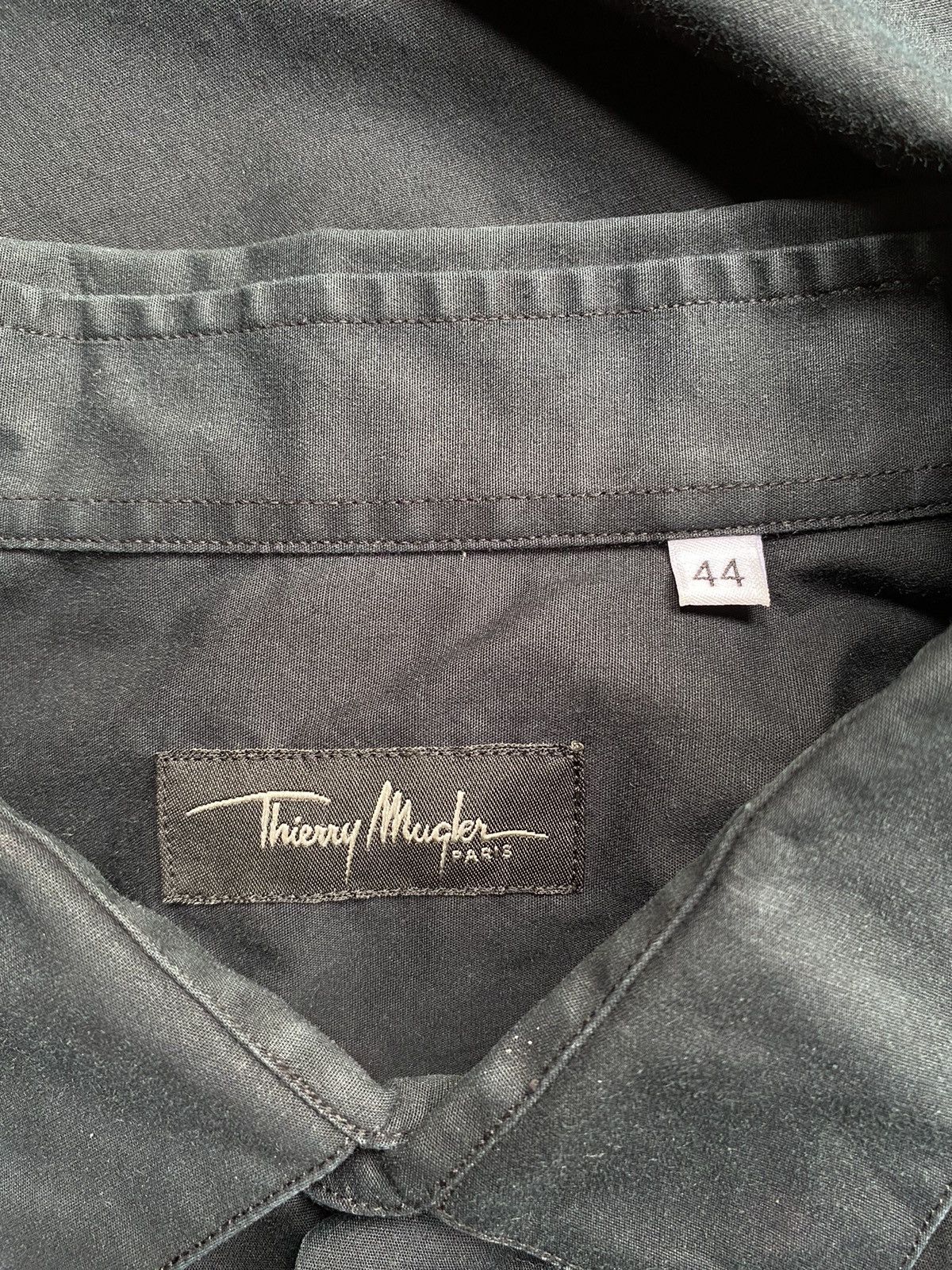Thierry Mugler Thierry Mugler black shirt Size US L / EU 52-54 / 3 - 3 Thumbnail