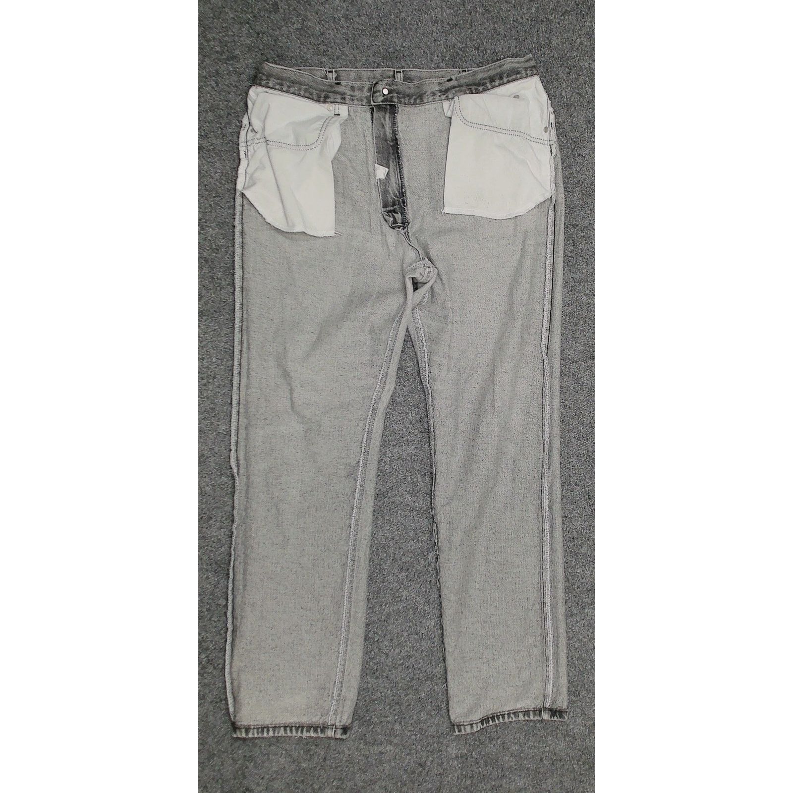 Lee Lee Vintage 80s Made in USA Charcoal Acid Wash Jeans 38x32 Size US 38 / EU 54 - 5 Thumbnail