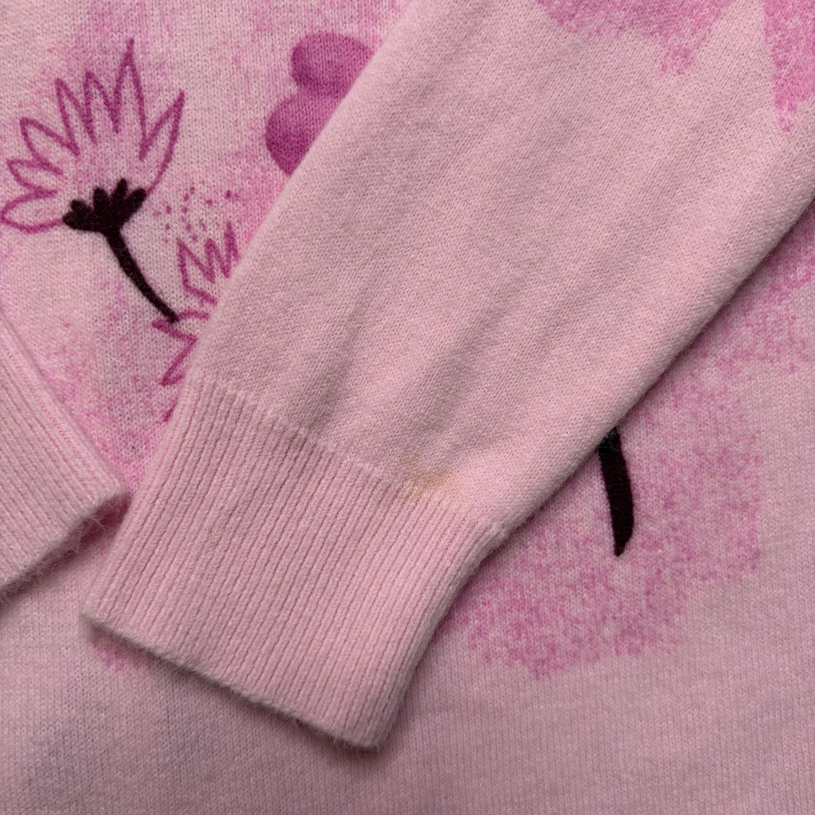 Vintage Vintage Darlene Pink Floral Cardigan Sweater USA 80s XS/S Size S / US 4 / IT 40 - 10 Thumbnail