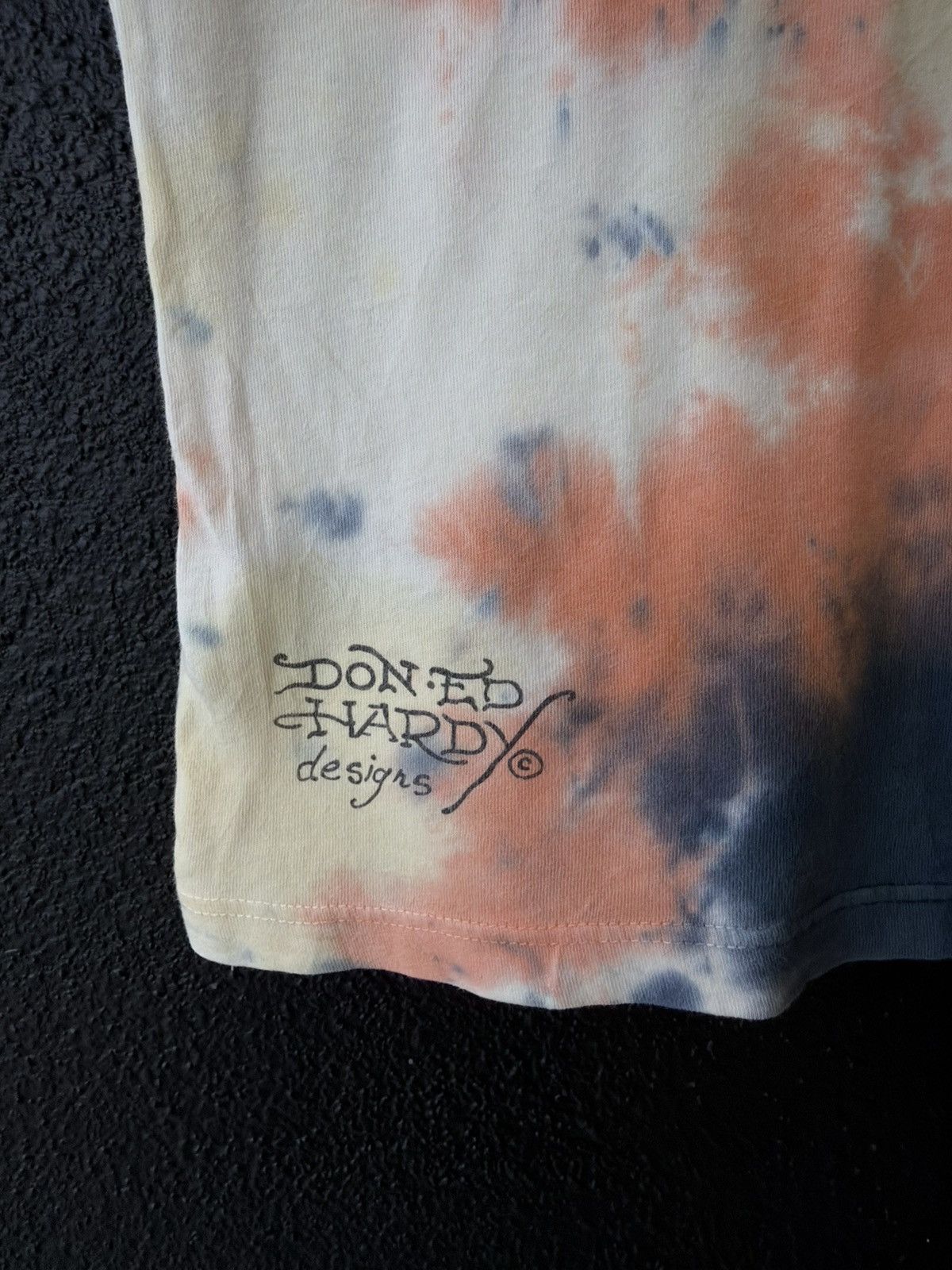 Ed Hardy × Glo Gang × Unknown London VINTAGE Y2K Ed Hardy Los Angeles Dead or Alive Tie-Dye Skull Size S / US 4 / IT 40 - 6 Thumbnail