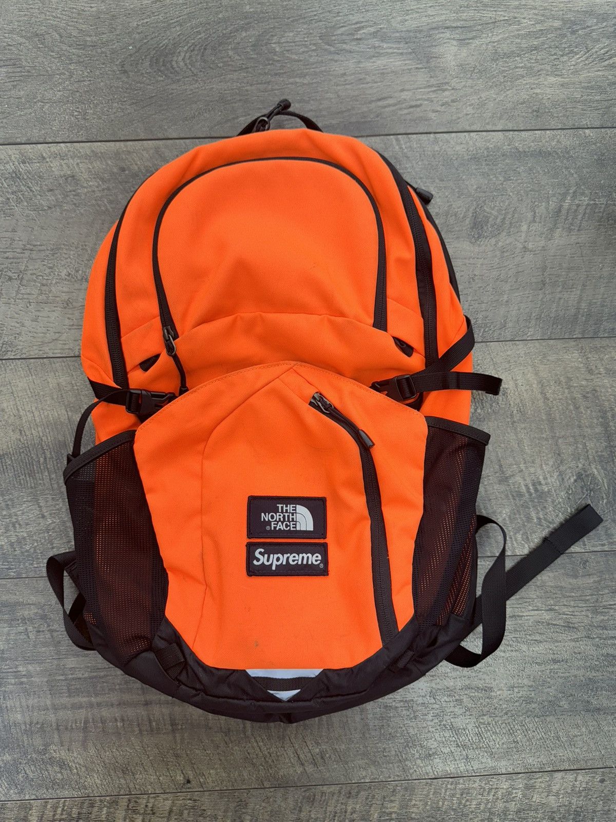 Supreme × The North Face Supreme The North Face Pocono Backpack FW 16 (Power  Orange) | Grailed