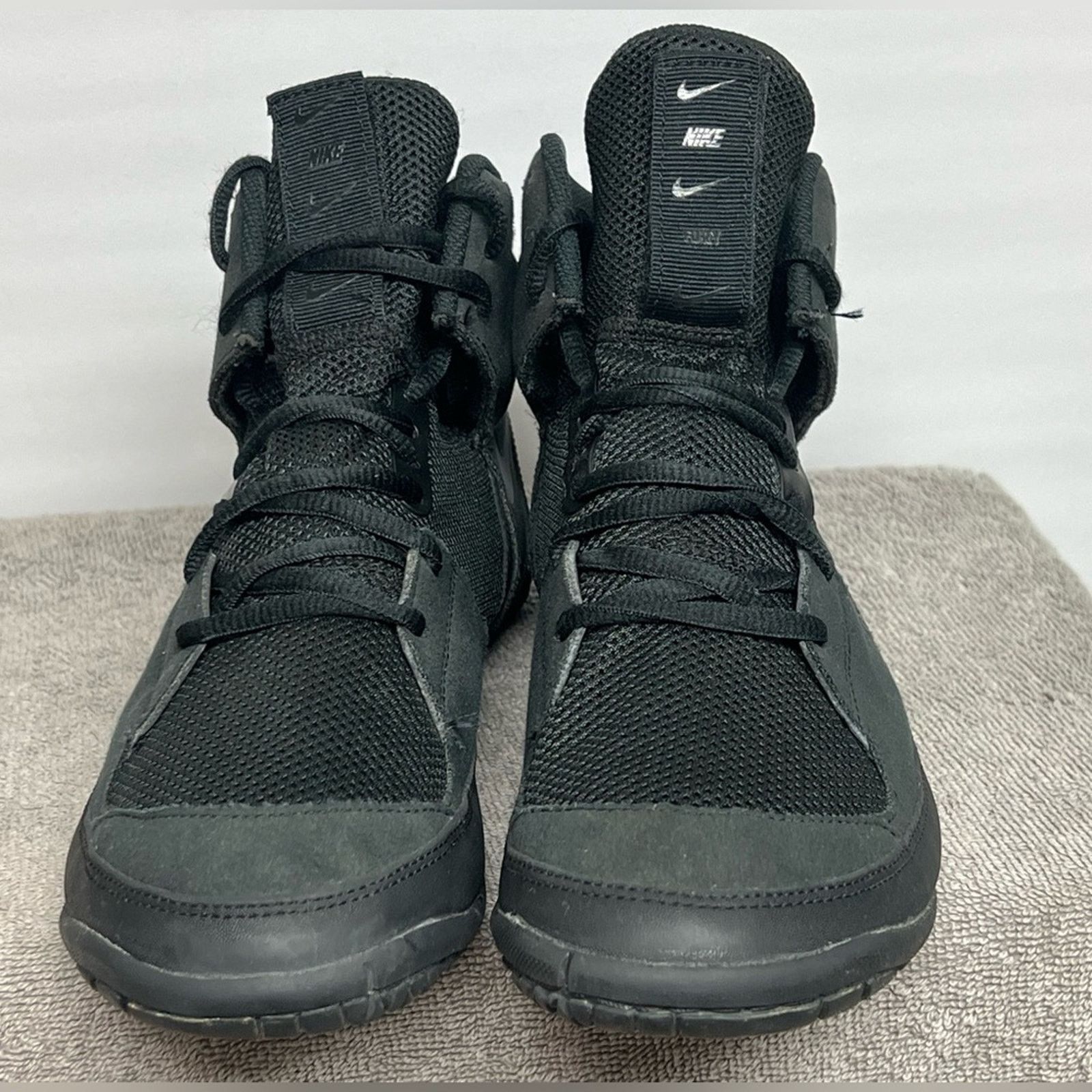 Nike Nike Fury Wrestling Sneakers Sample Black Mesh RARE Size US 10 / EU 43 - 3 Thumbnail