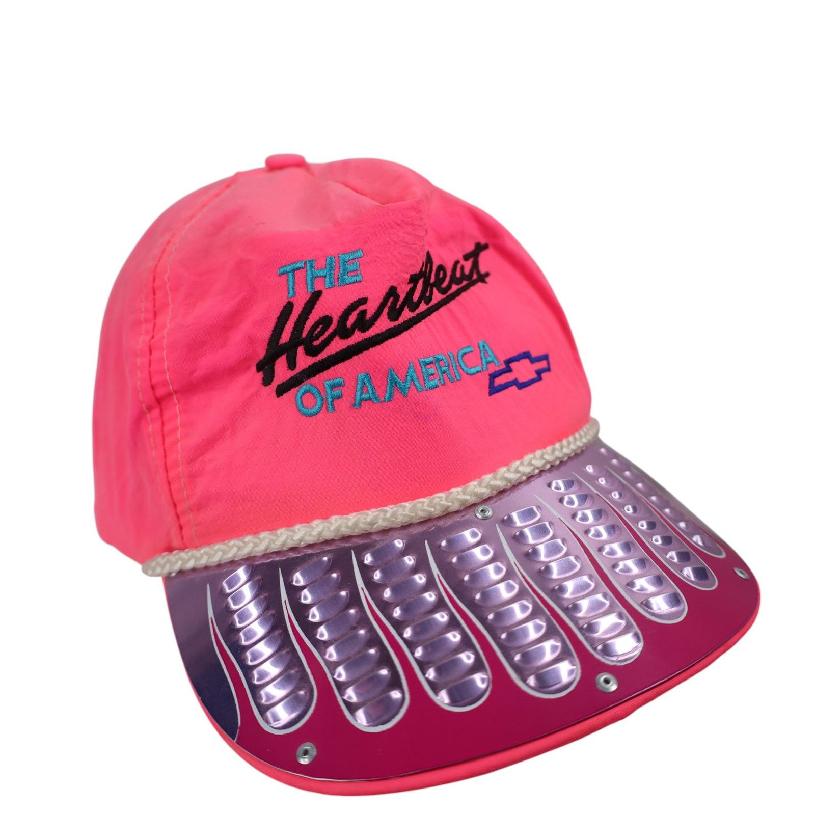 Chevrolet × Vintage VTG Custom Chevy "The Heartbeat of American" Snapback Cap Size ONE SIZE - 2 Thumbnail