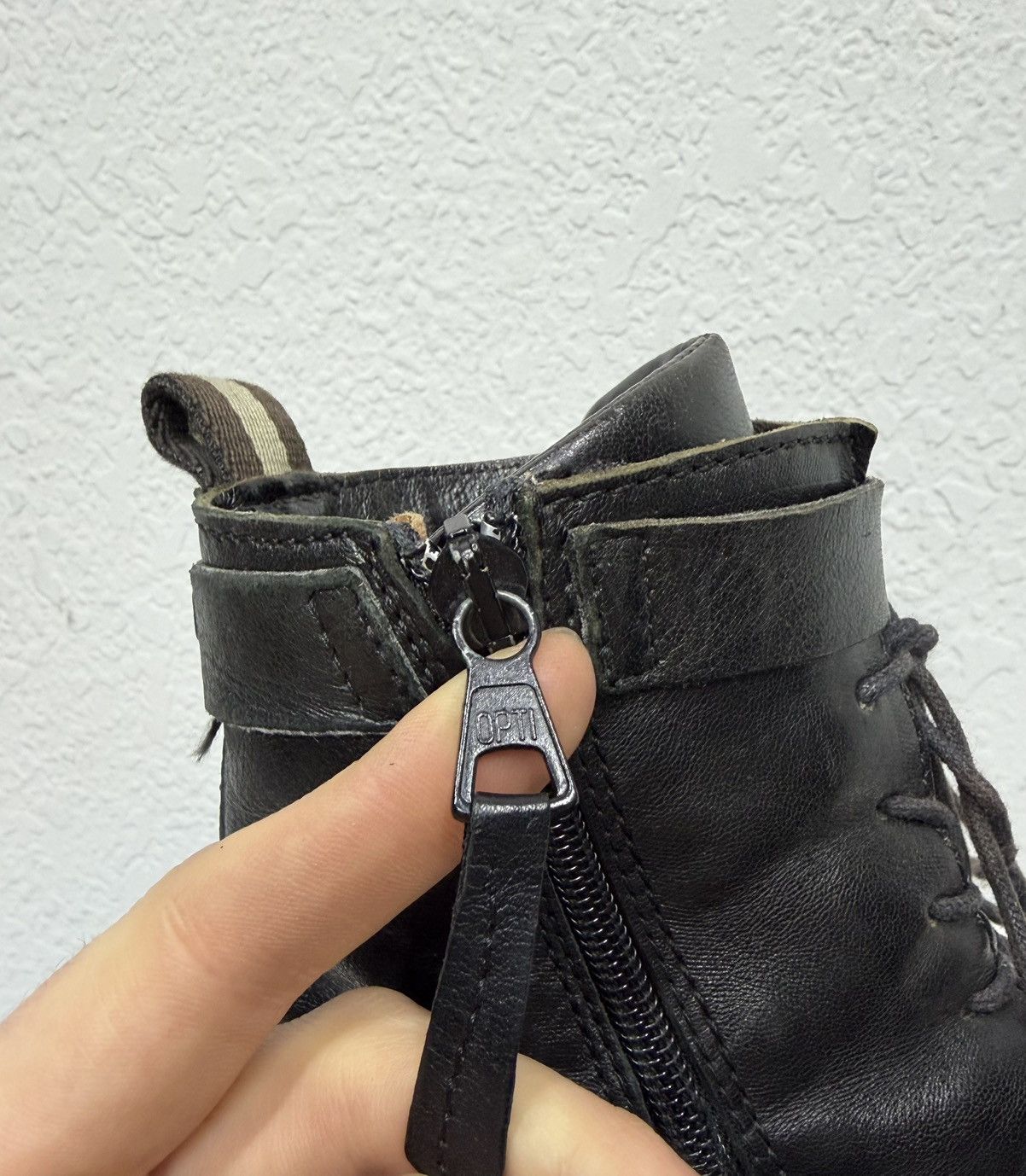 If Six Was Nine Vintage 00s Guidi CCP Style Distressed Leather Biker Boots Size US 7 / EU 40 - 16 Thumbnail