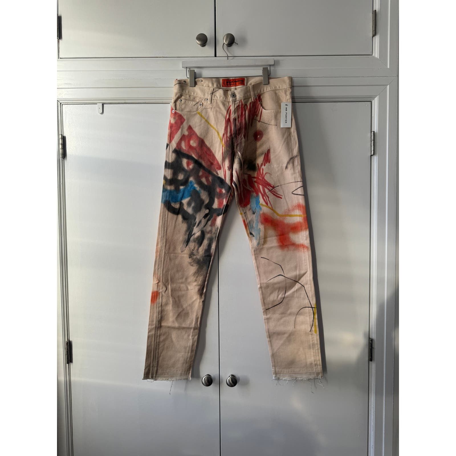 image of Heron Preston Painter Trousers in Beige, Men's (Size 36)