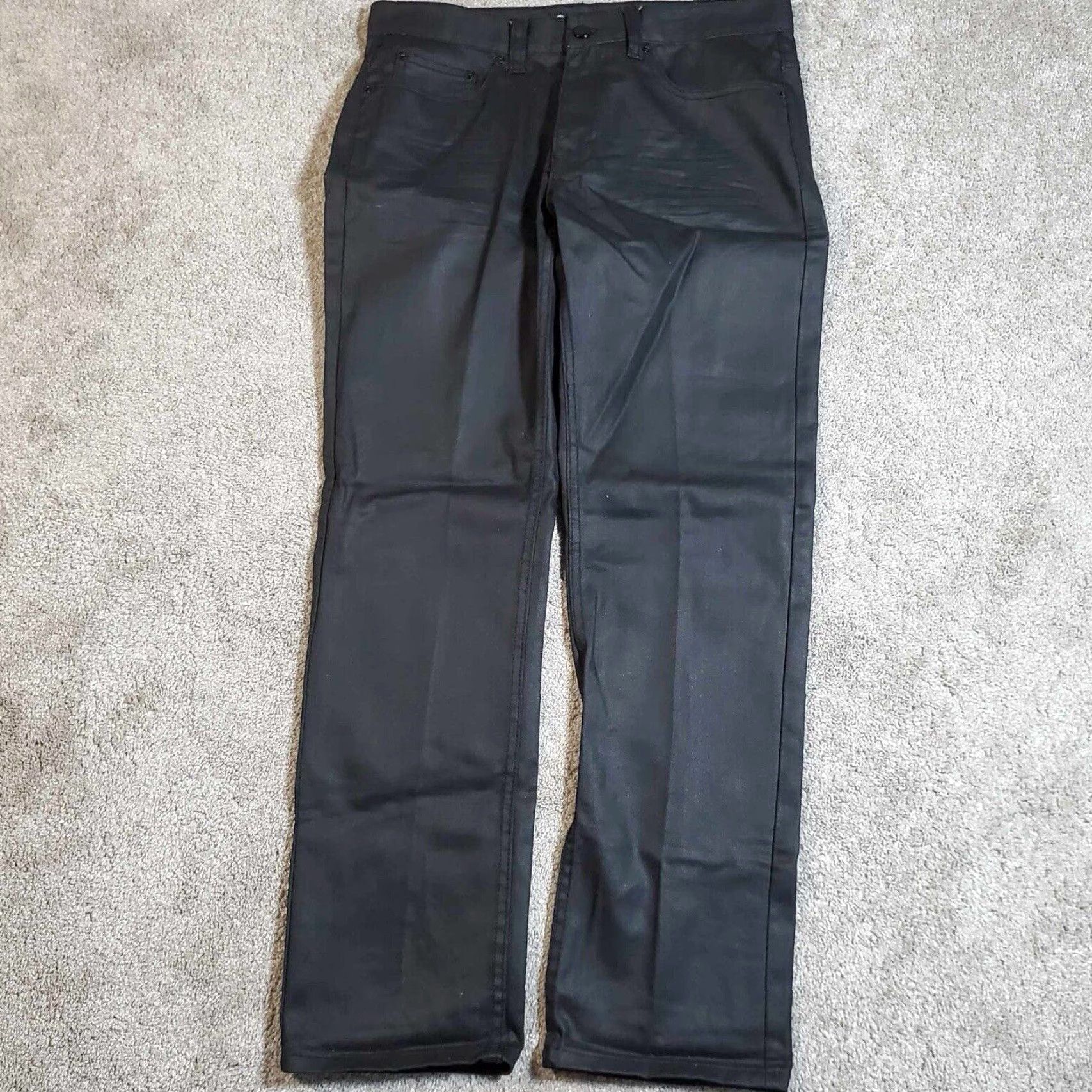 Akademiks VINTAGE Akademiks Jeans Mens 32x31 Black 90s Skateboarding Straight 5-Pocket Design Mens Size US 32 / EU 48 - 4 Thumbnail
