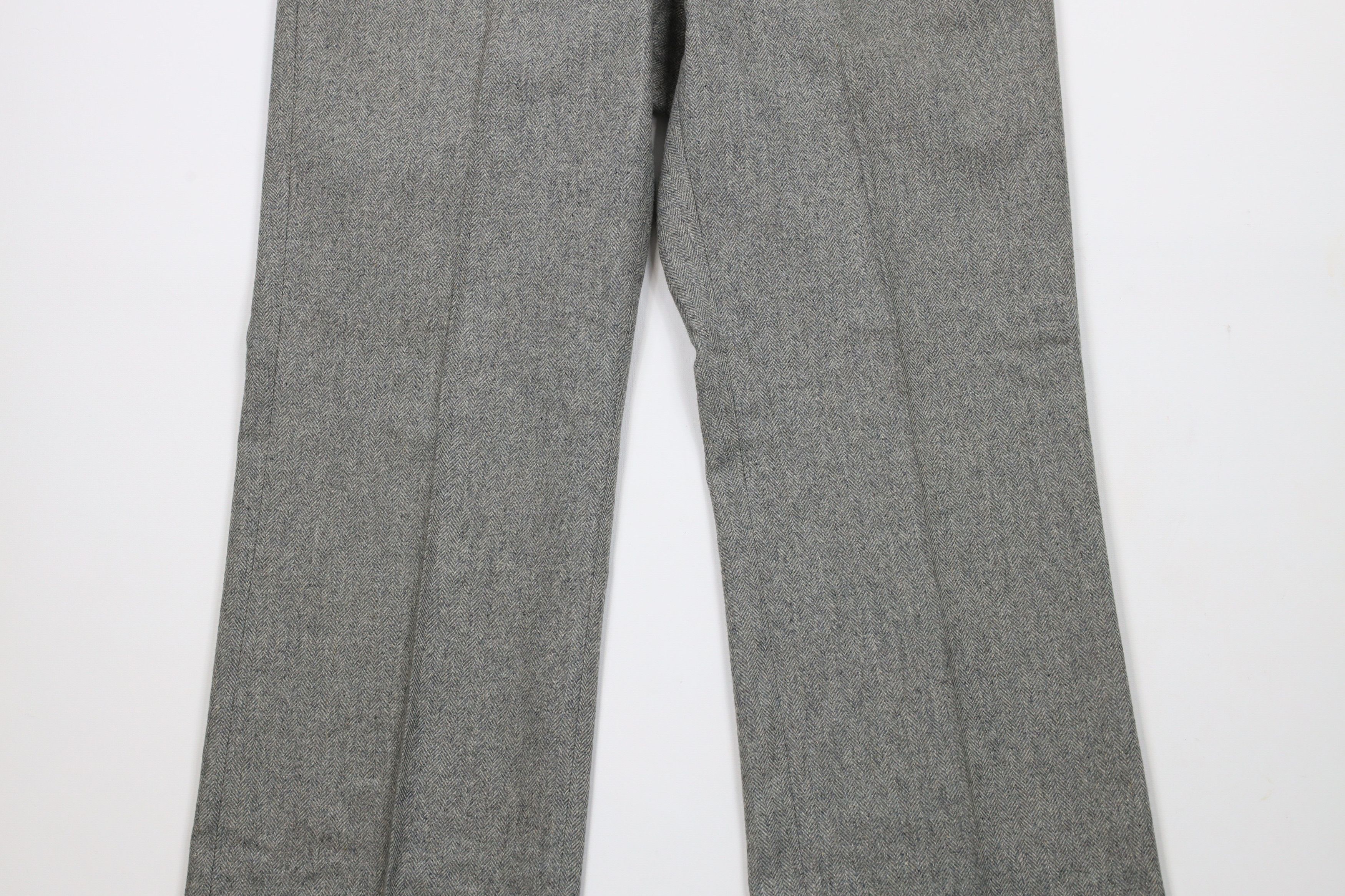 Vintage Vintage 70s Streetwear Herringbone Wide Leg Chino Pants USA Size US 32 / EU 48 - 3 Thumbnail
