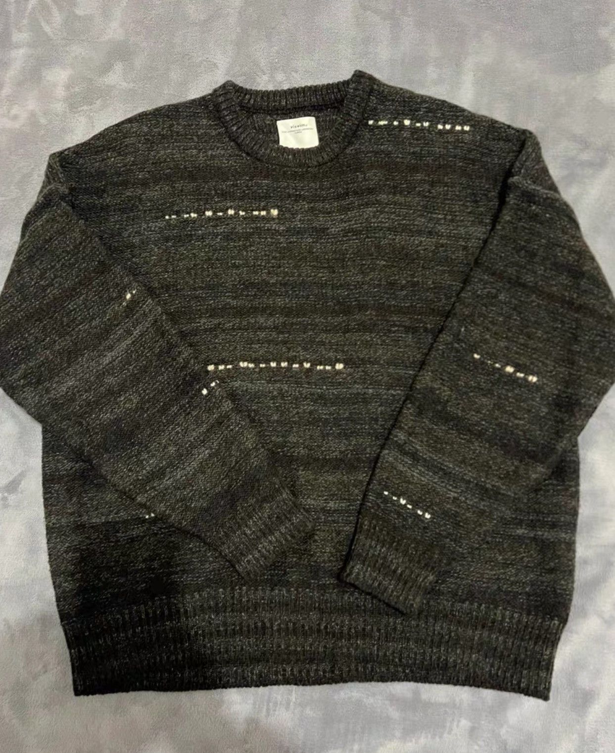 image of Visvim 22Ss Amplus Knit Gradient Sweater in Green, Men's (Size Small)