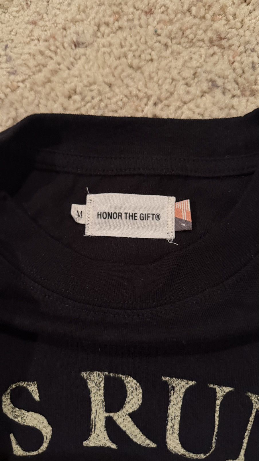 Honor the Gift Black Honor The Gift Graphic Tee Size US M / EU 48-50 / 2 - 3 Thumbnail