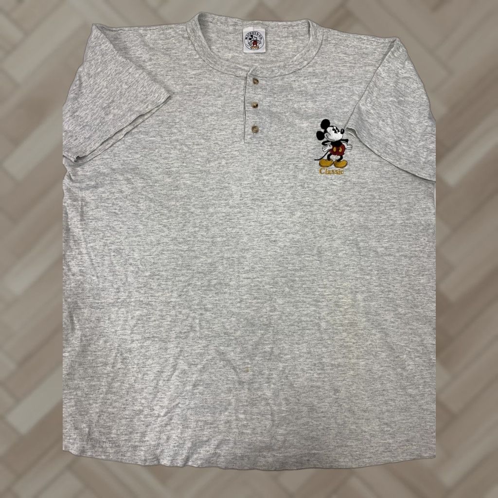 CO VINTAGE VTG Mickey & Co Mickey Classic Logo Single Stitch One Size Shirt Men's Womens Unisex Adults Gray 439 Shirt Size US M / EU 48-50 / 2 - 1 Thumbnail