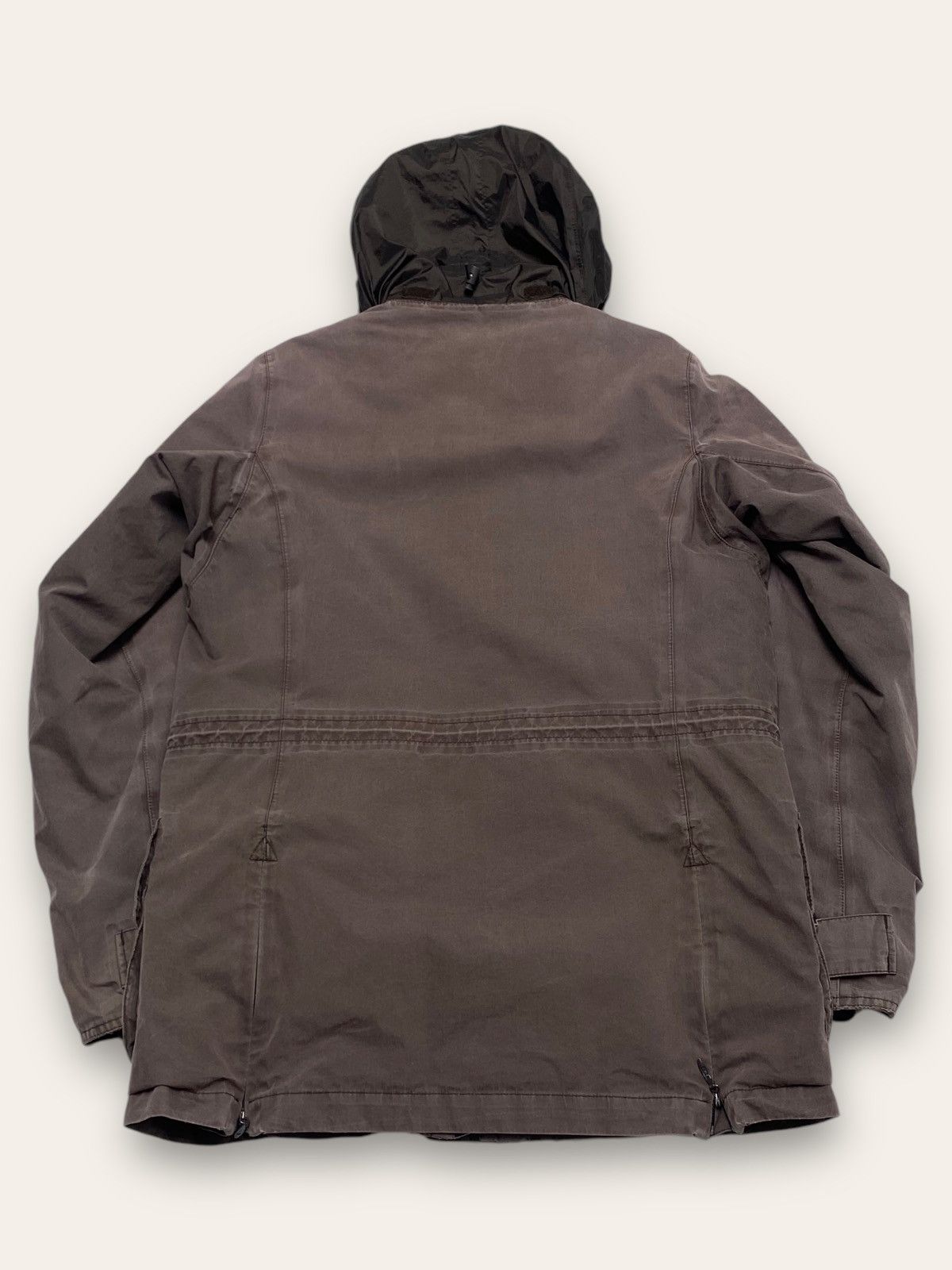 Barbour Vintage BARBOUR Faded Brown Hooded Shell Jacket Waterproof Size US M / EU 48-50 / 2 - 13 Thumbnail