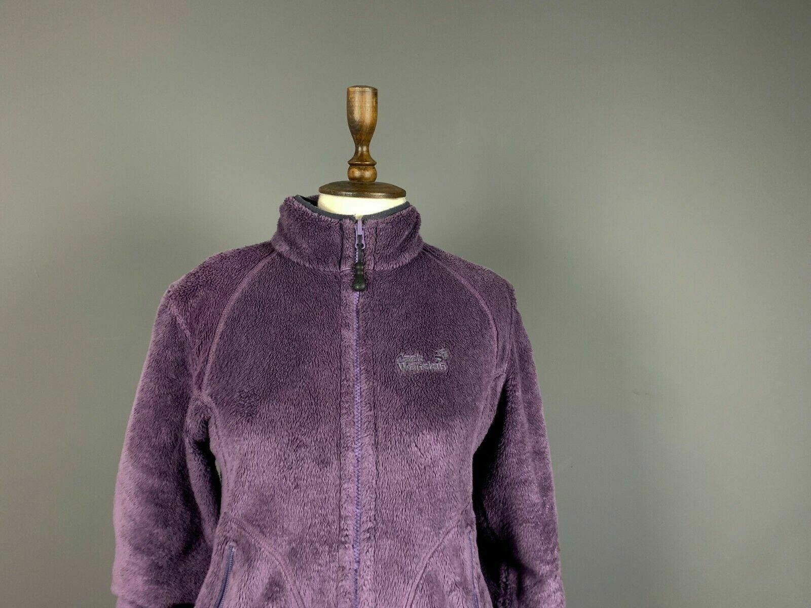 Jack Wolfskin Ladies Jack Wolfskin Outdoor Purple Zip Pile Sweater Size S Size S / US 4 / IT 40 - 3 Thumbnail