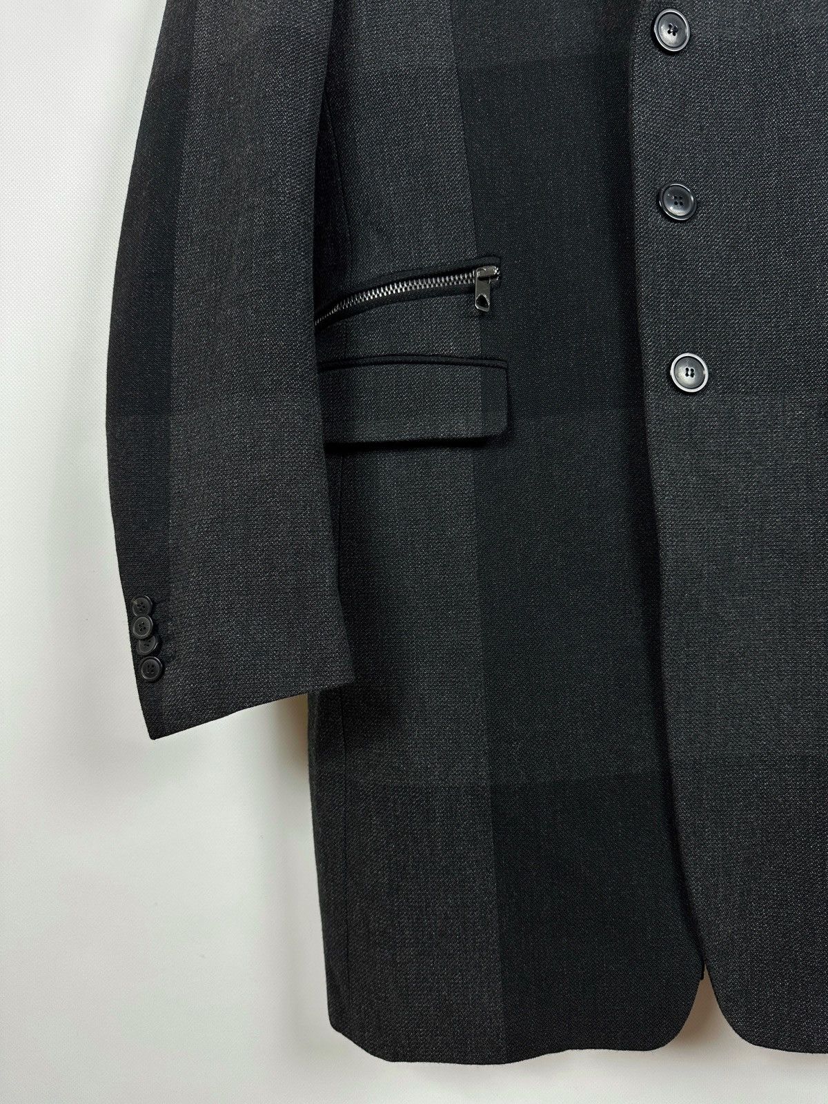 Diesel Black Gold Diesel Black Gold Wool Checkered Coat Jacket Size US M / EU 48-50 / 2 - 10 Thumbnail