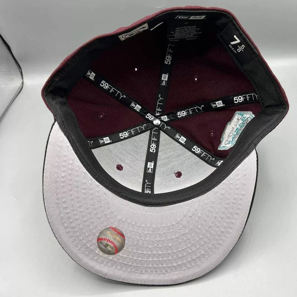 New Era Arizona Diamondbacks Hat Men 7 5/8 Red Black MLB Fitted Cap Size ONE SIZE - 2 Thumbnail