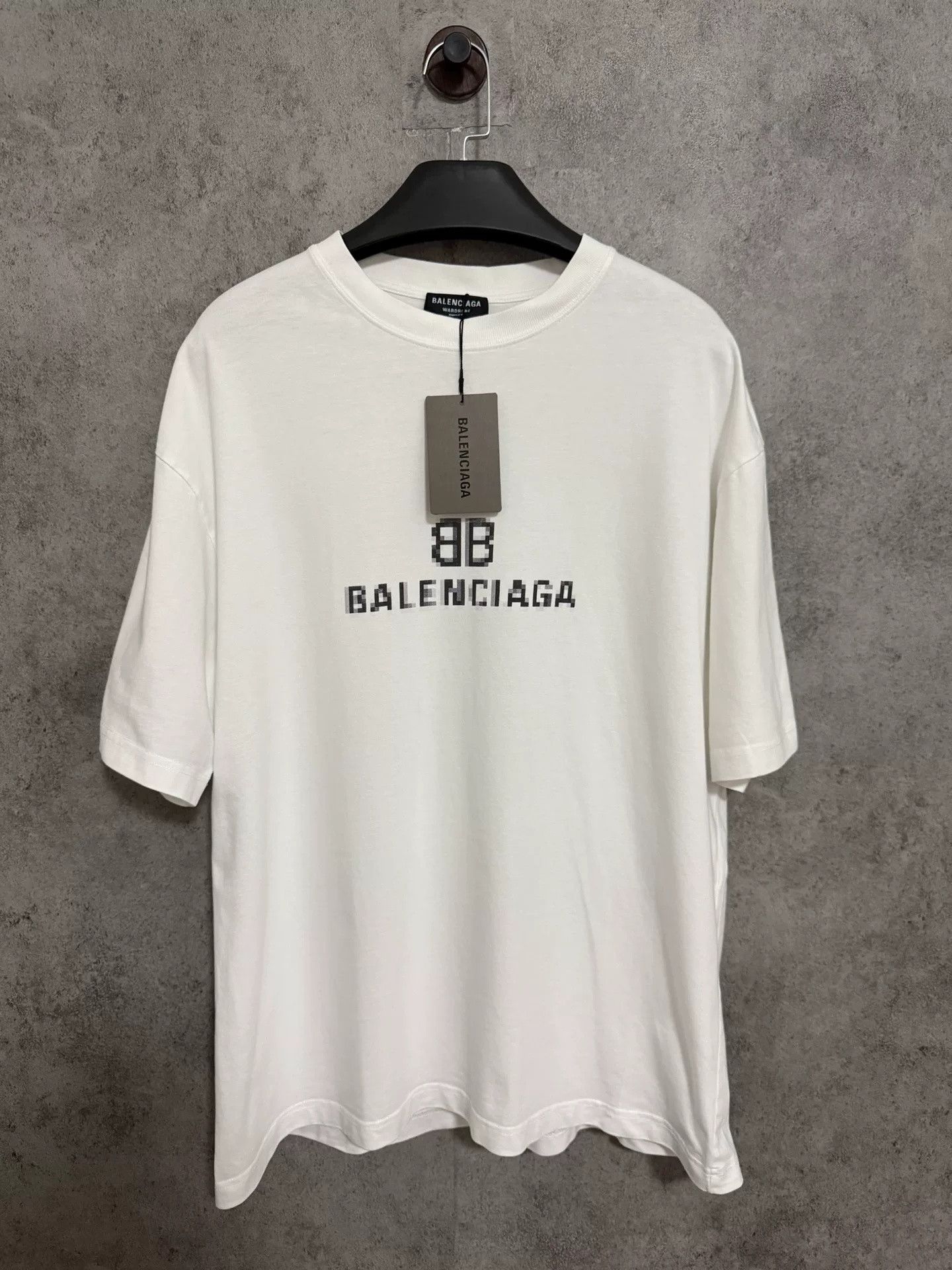 Balenciaga Balenciaga White Mosaic Short-Sleeve Size US M / EU 48-50 / 2 - 1 Thumbnail