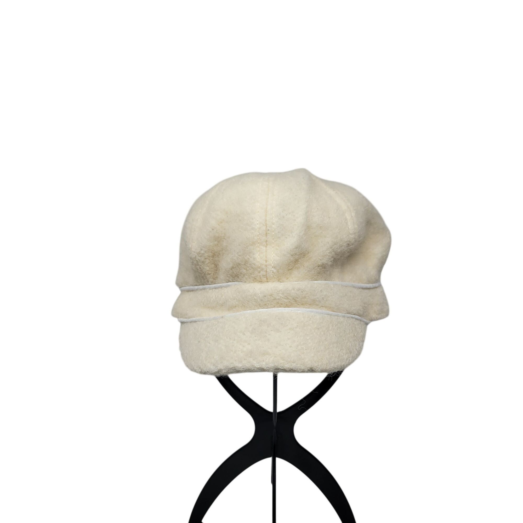 Designer August Hat Company Wool-Blend Cream Newsboy Cap Cabby Retro Size ONE SIZE - 7 Thumbnail