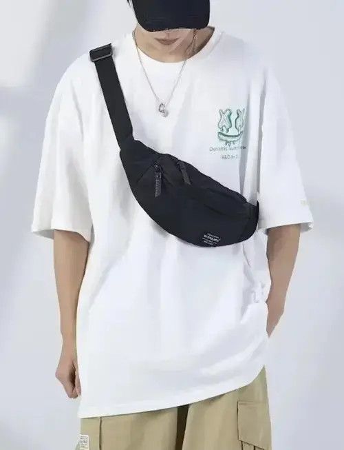 VIBE Aesthetic y2k waterproof side sling bag belt bag Size ONE SIZE - 6 Thumbnail