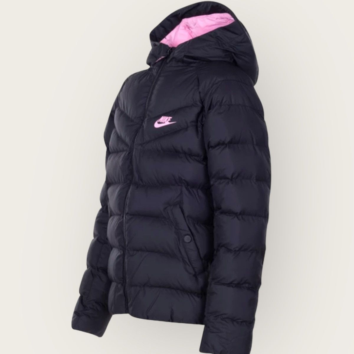 image of Nike Puffer S Black Soft Pink Gorpcore, Women's (Size Small)