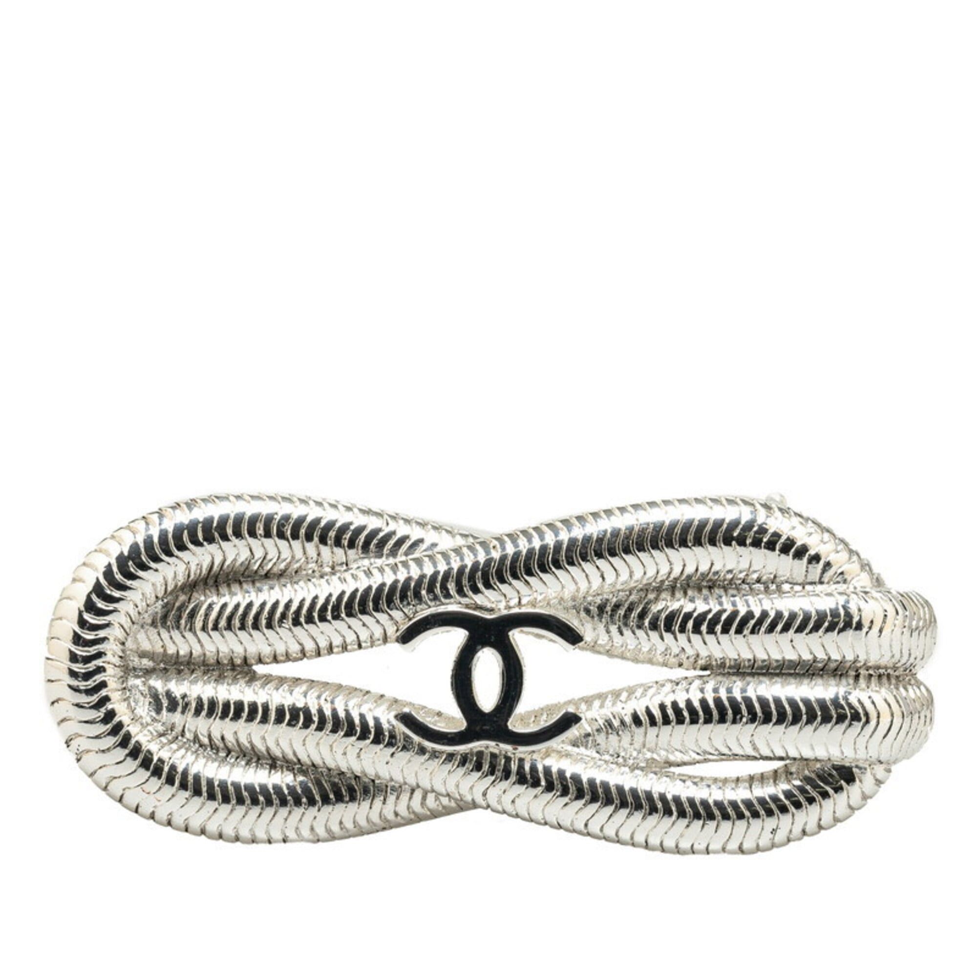 Chanel Chanel Coco Mark Vintage Brooch 97P Rope Motif Silver Metal Women's CHANEL Size ONE SIZE - 1 Thumbnail