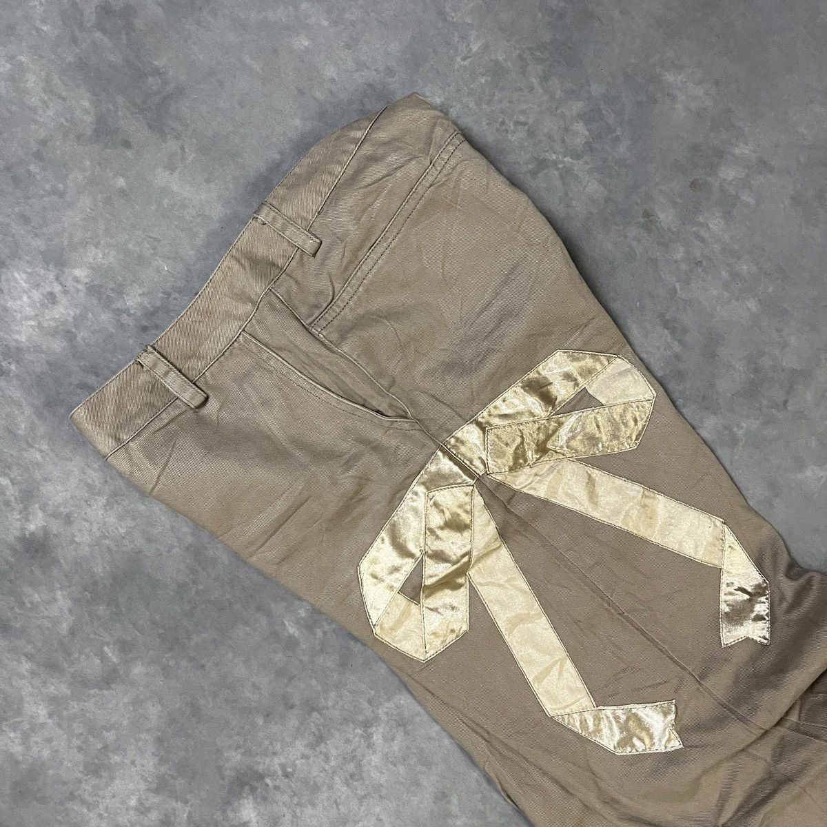 PPFM 2000s PPFM Unique Ribbon Detail y2k Archive Rare Pants Size US 26 / EU 42 - 2 Thumbnail