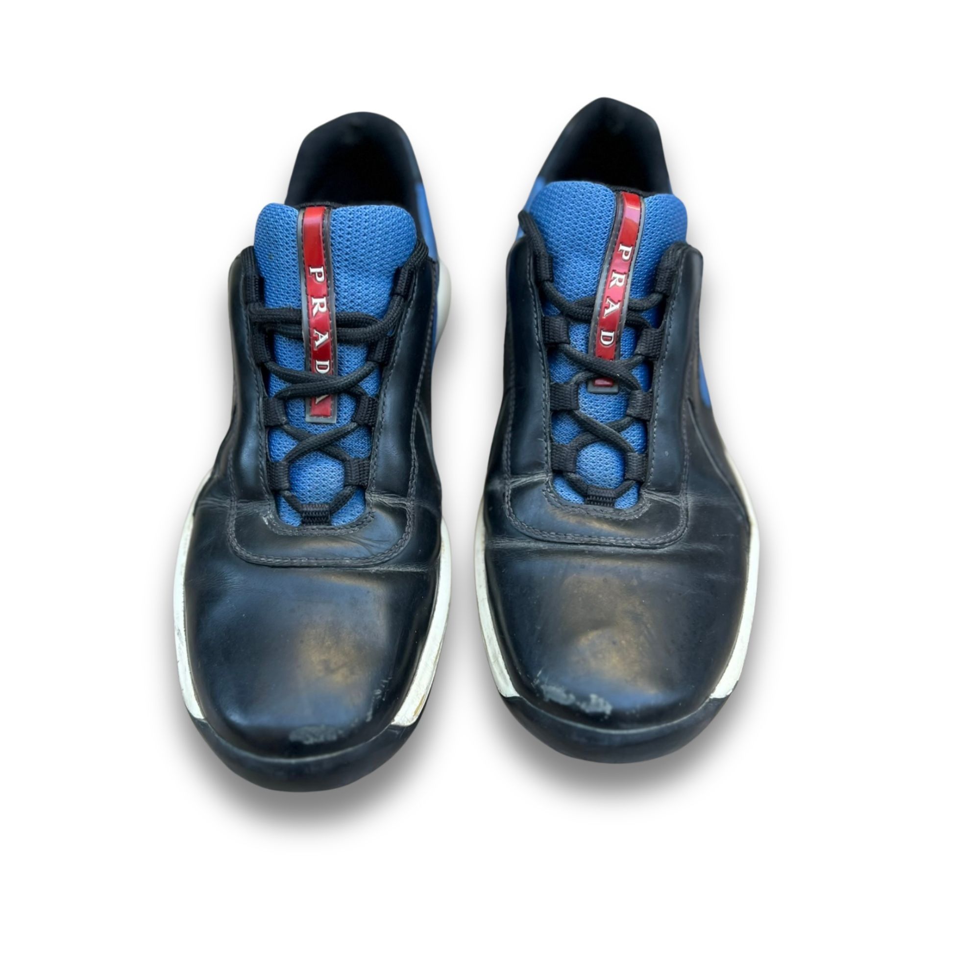 Prada Prada Black & Blue Americas Cup Trainers Sneakers Size 8 Size US 8 / EU 41 - 2 Thumbnail